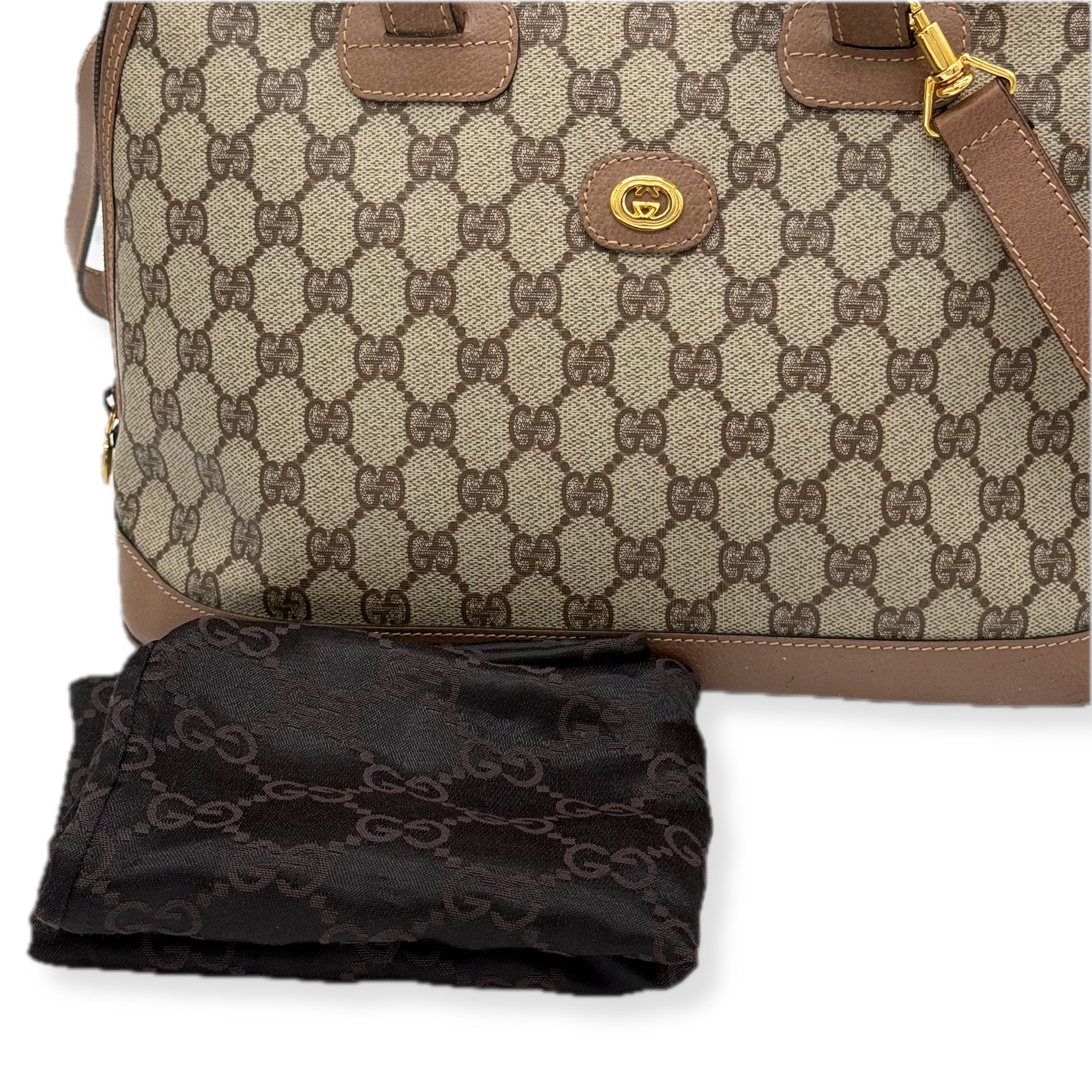Gucci | Plus Dome Handbag | Canvas | Gold Hardware