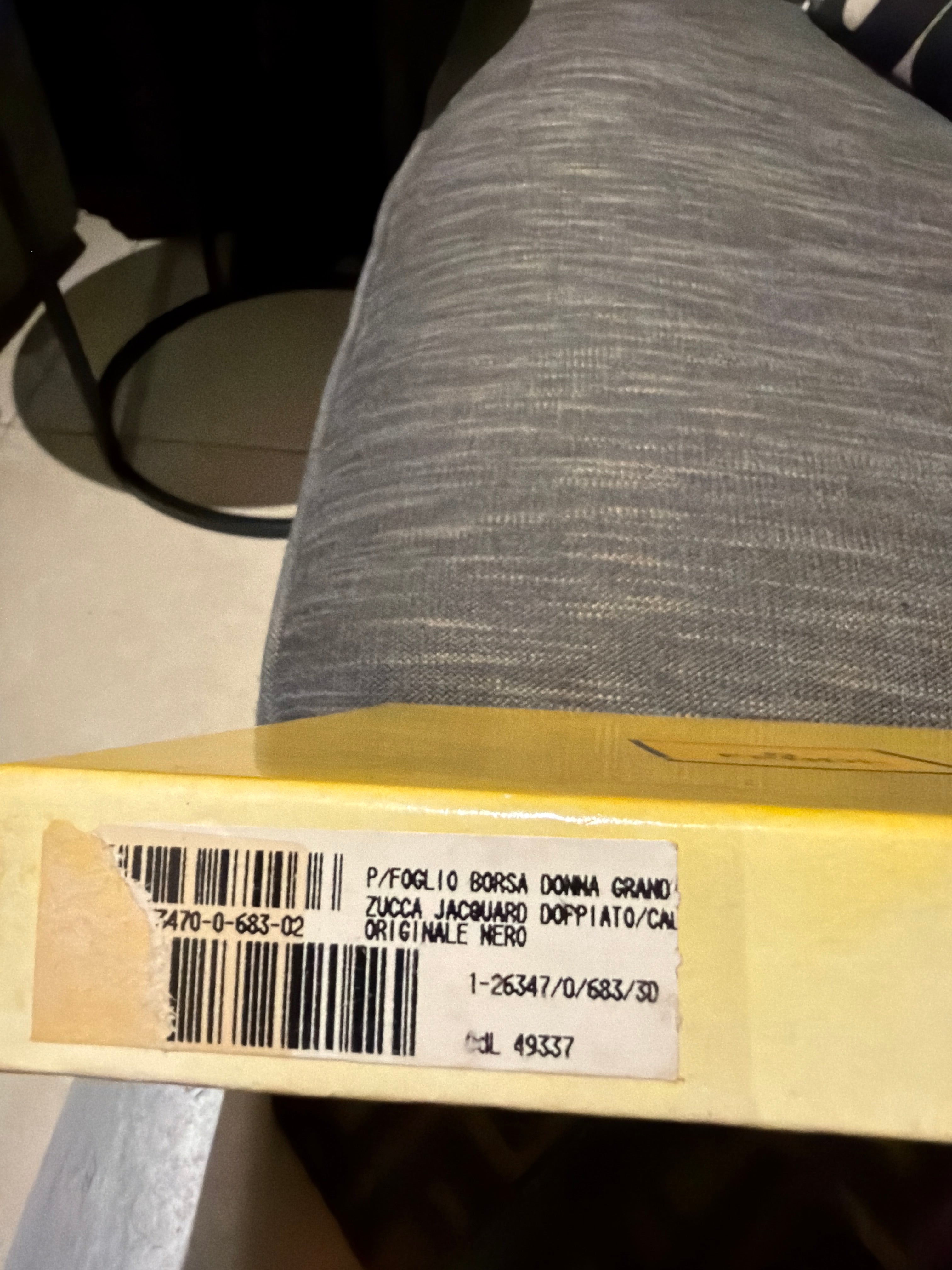 Fendi Zucca top handle wallet
