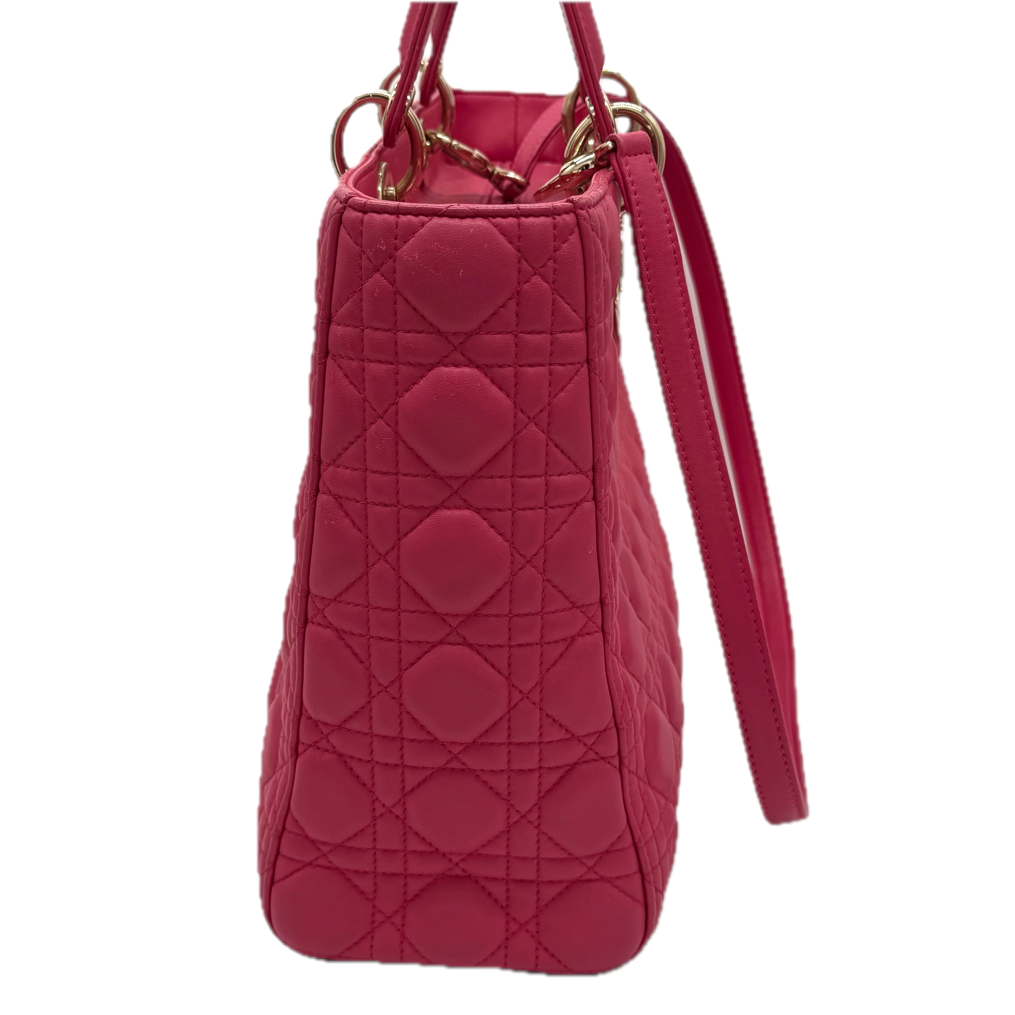 Christian Dior | Lady Dior Handbag | Leather | Gold Hardware