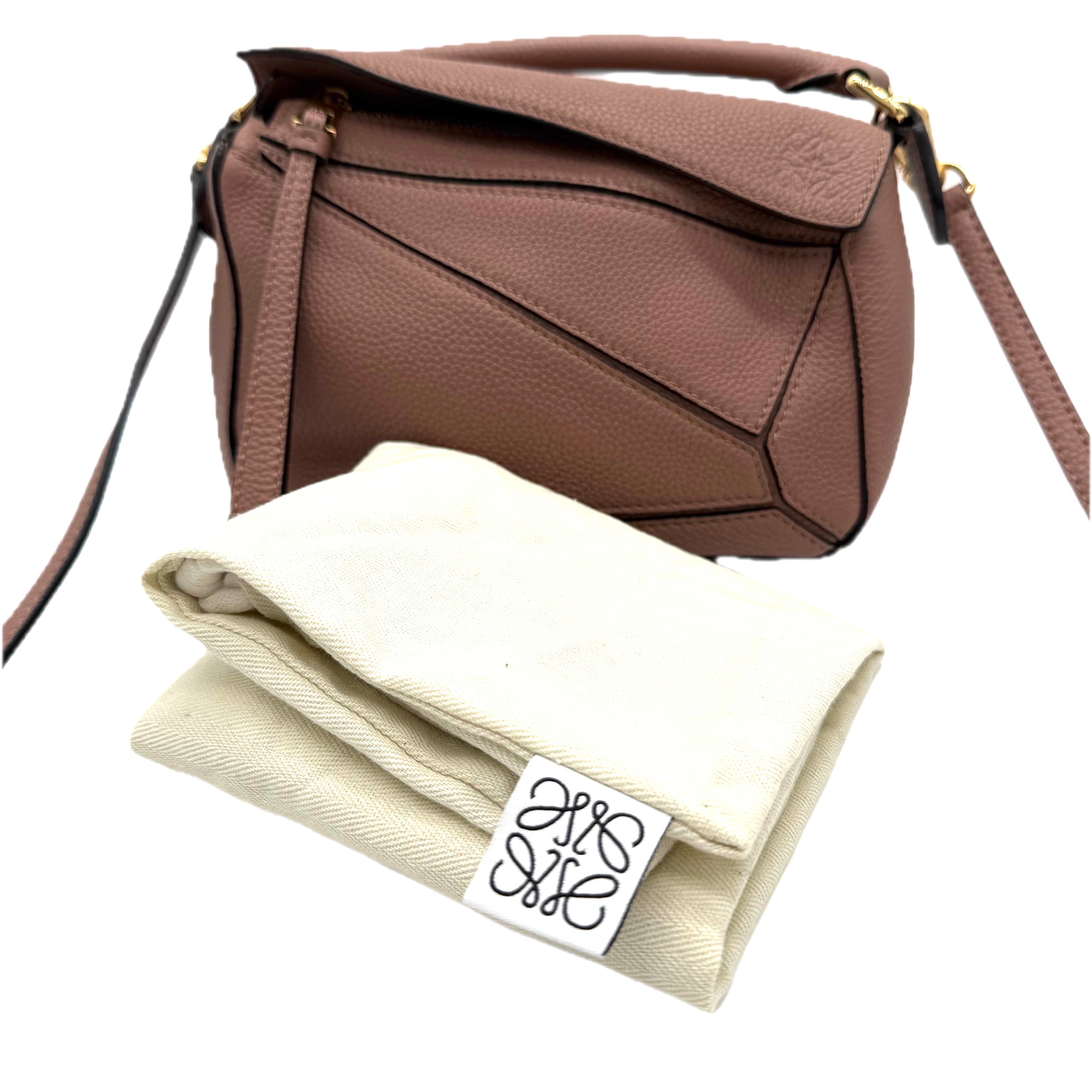 Loewe | Mini Puzzle Bag | Leather | Gold Hardware