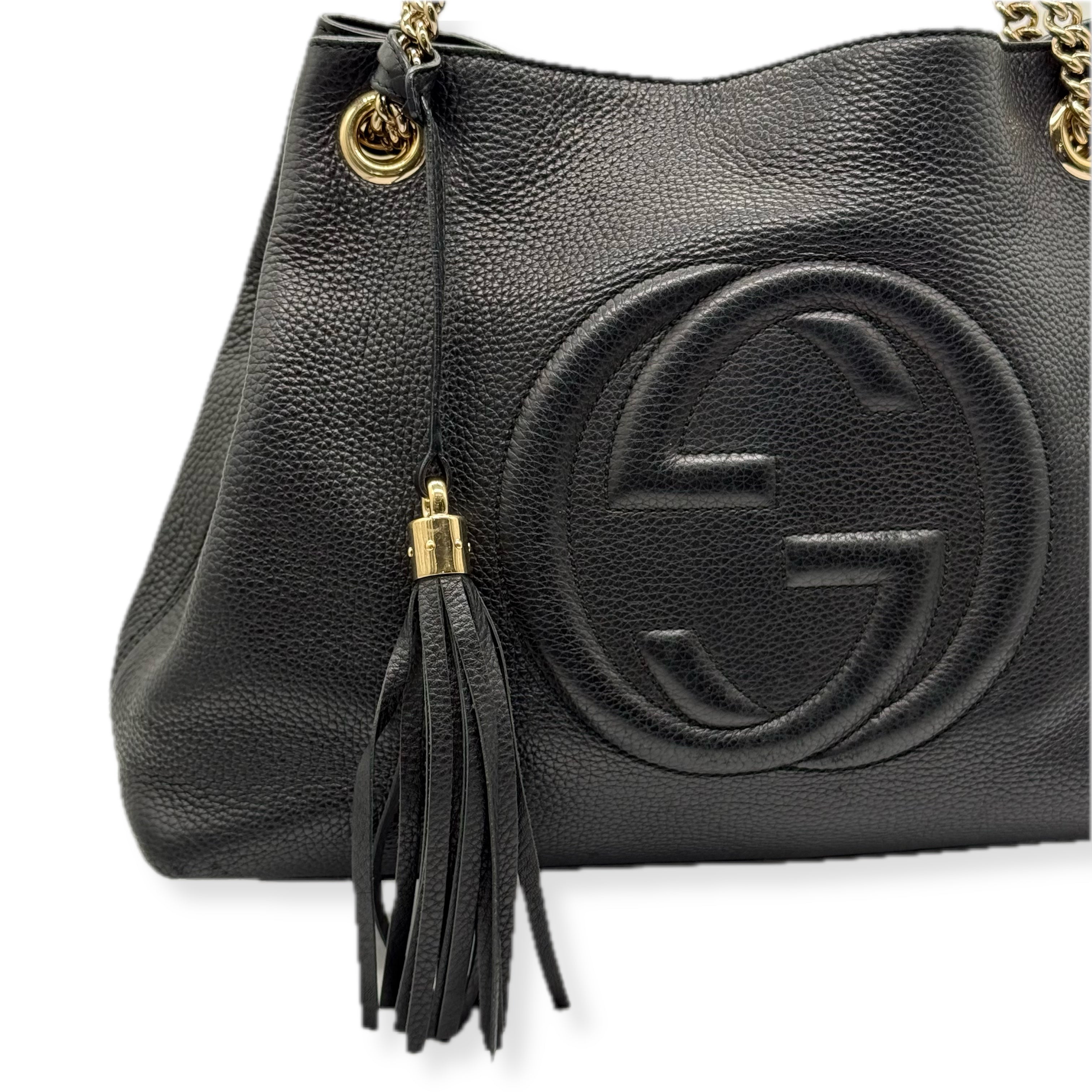 Gucci | Soho Tassel Chain Tote Bag | Leather | Gold Hardware
