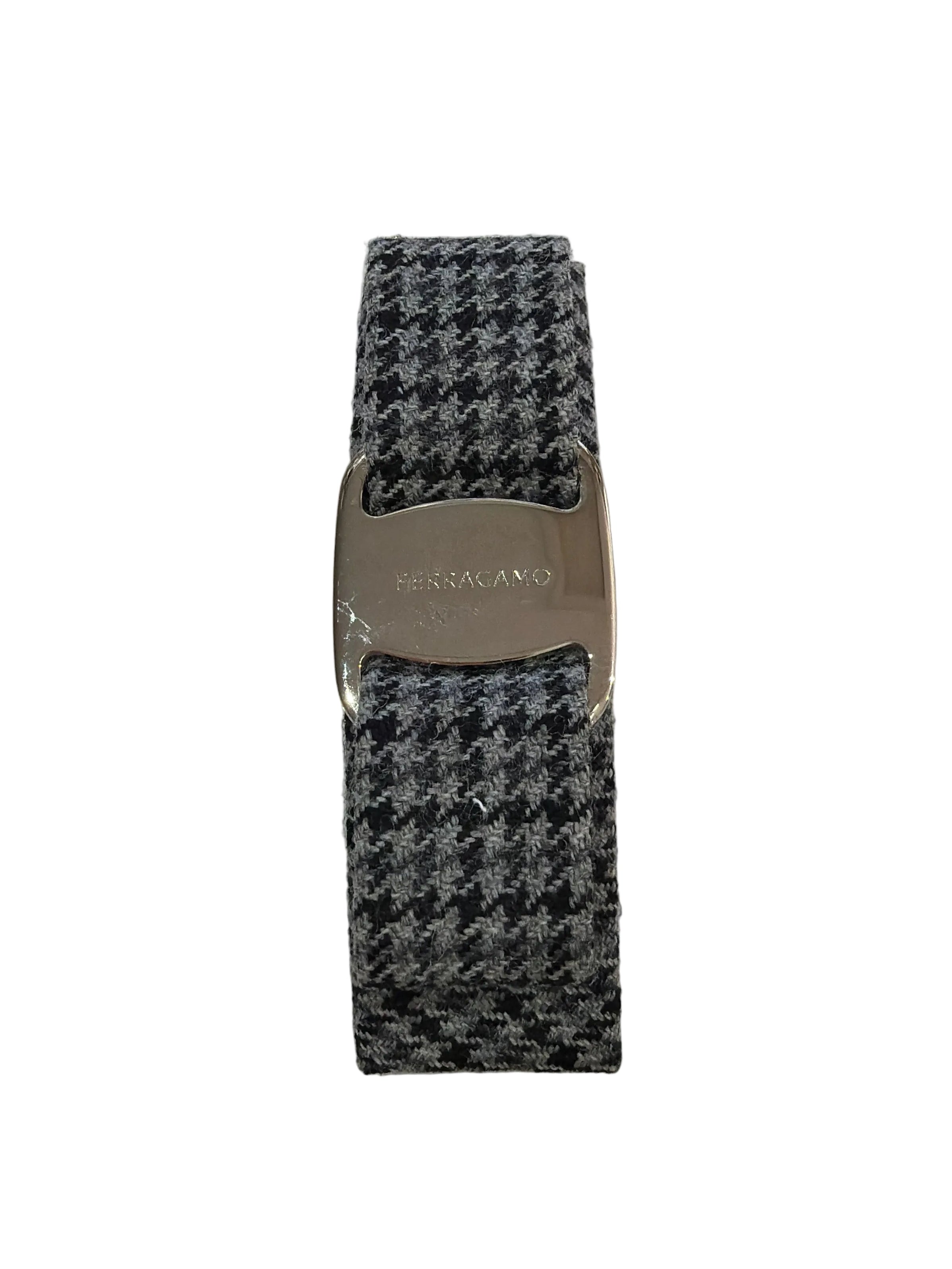 Salvatore Ferragamo | Houndstooth Bow Hair Clip (Pristine Condition) - Cons