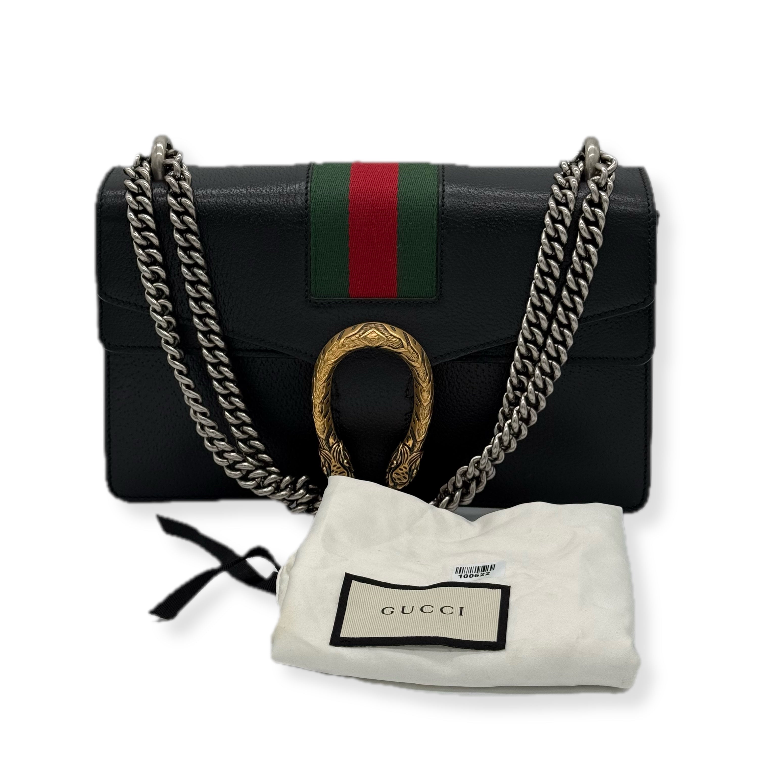 Gucci | Dionysus Shoulder Bag | Leather | Gunmetal Hardware