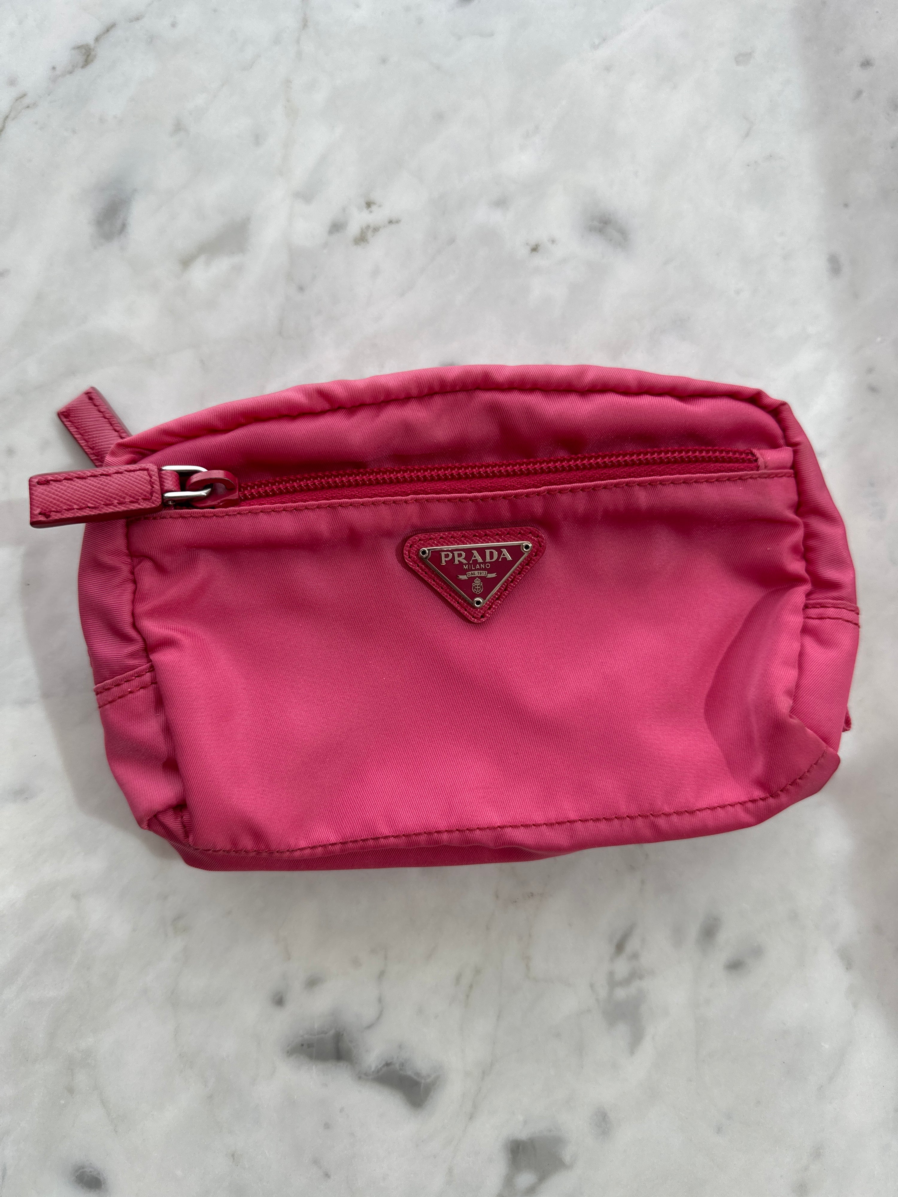 Prada Nylon Pink Pouch