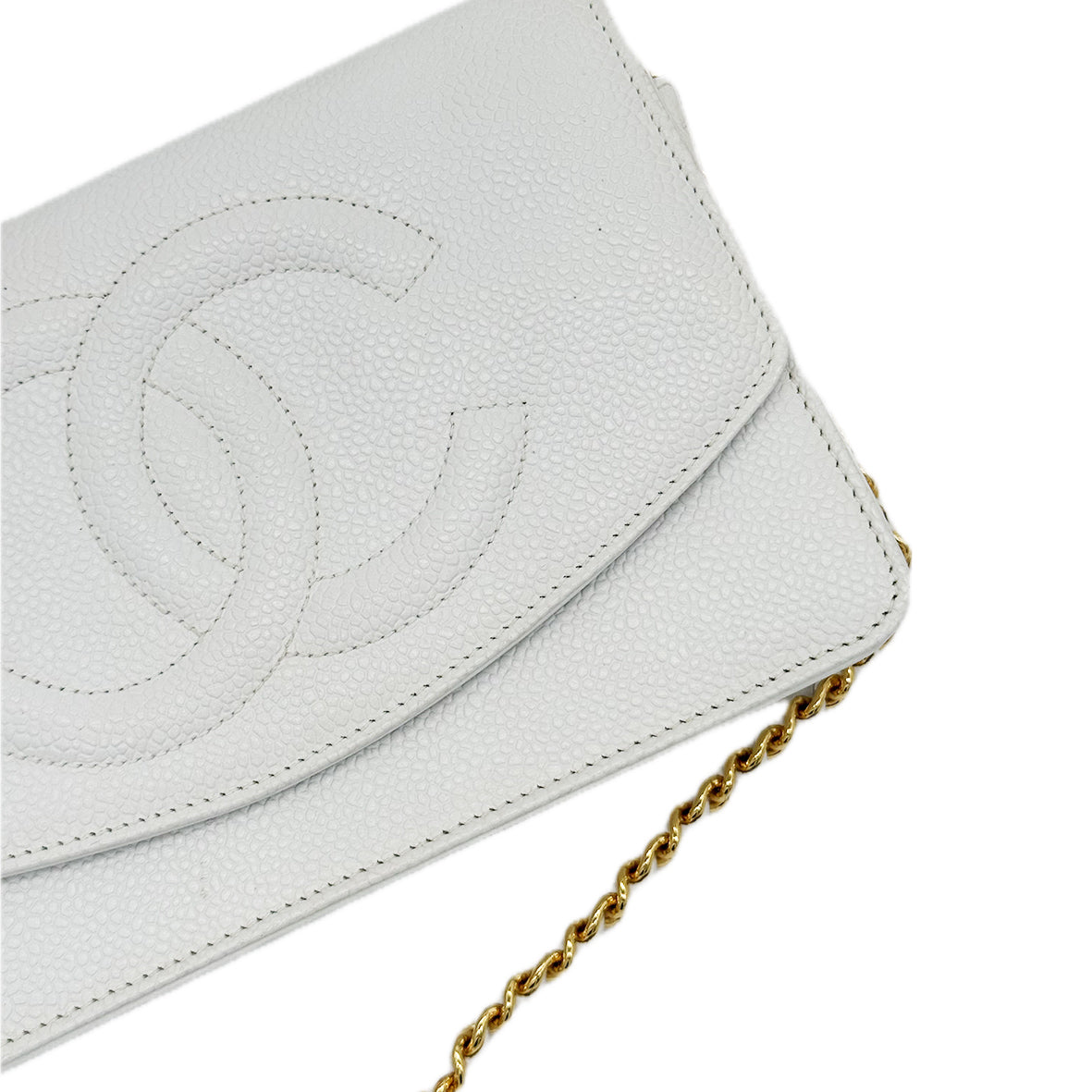 Chanel | Vintage Caviar Wallet on Chain | Caviar Leather | Gold Hardware