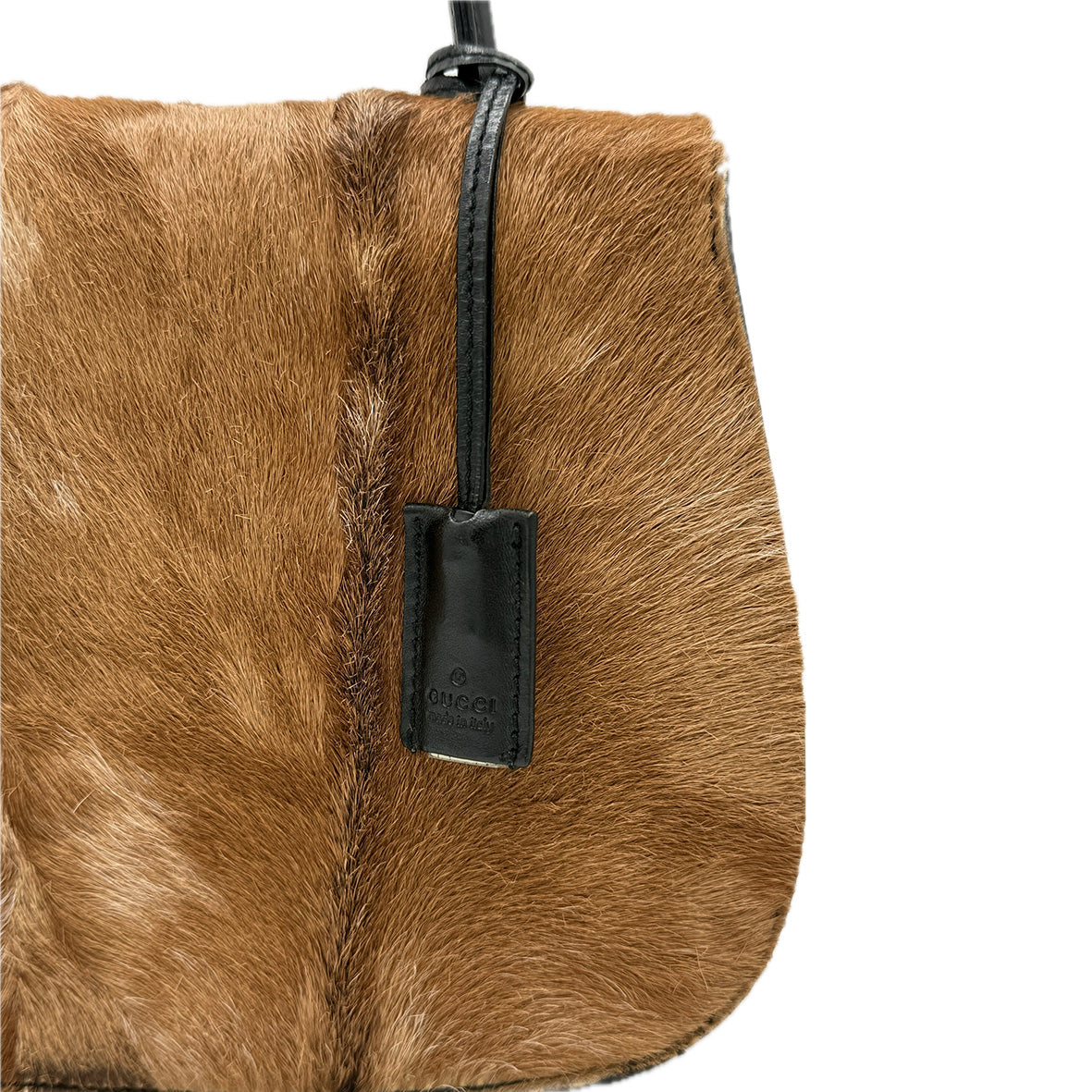 Gucci | Vintage Gucci Pony Hair Top Handle Bag | Pony Hair Leather