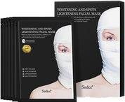 Brightening & Even Tone Facial Mask with Niacinamide - Visibly Radiant Complexion Daily Gentle Care for All Skin Types Korean Skincare 5 Sheets Per Box, 30g Each
