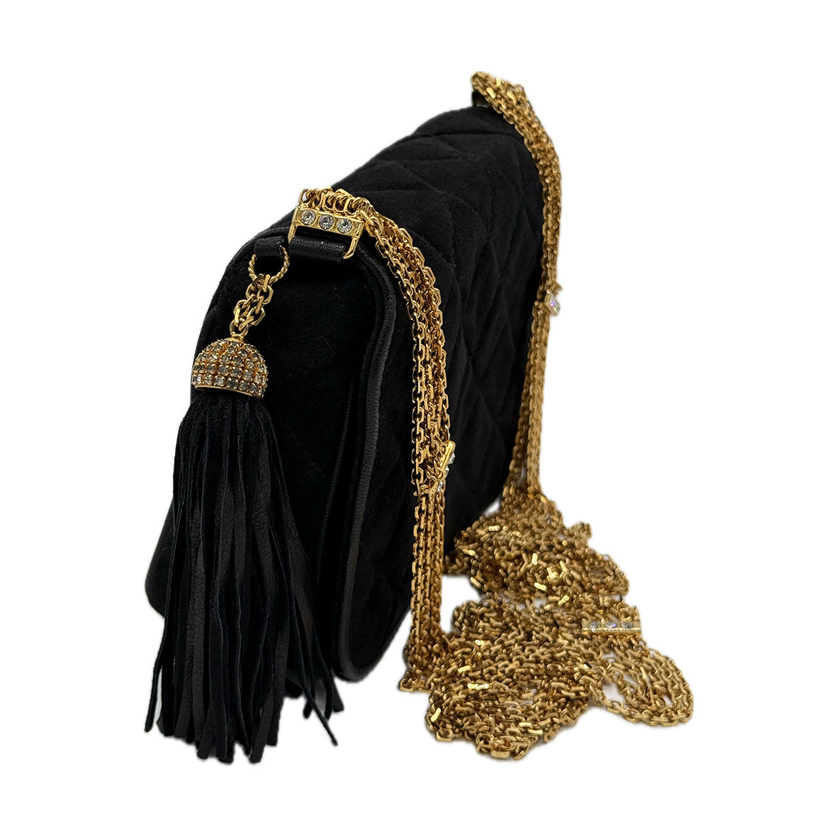 Chanel | Vintage Camera Bag | Suede | Gold Hardware