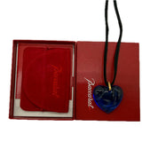 Baccarat | Crystal Heart Pendant Necklace | Gold Hardware