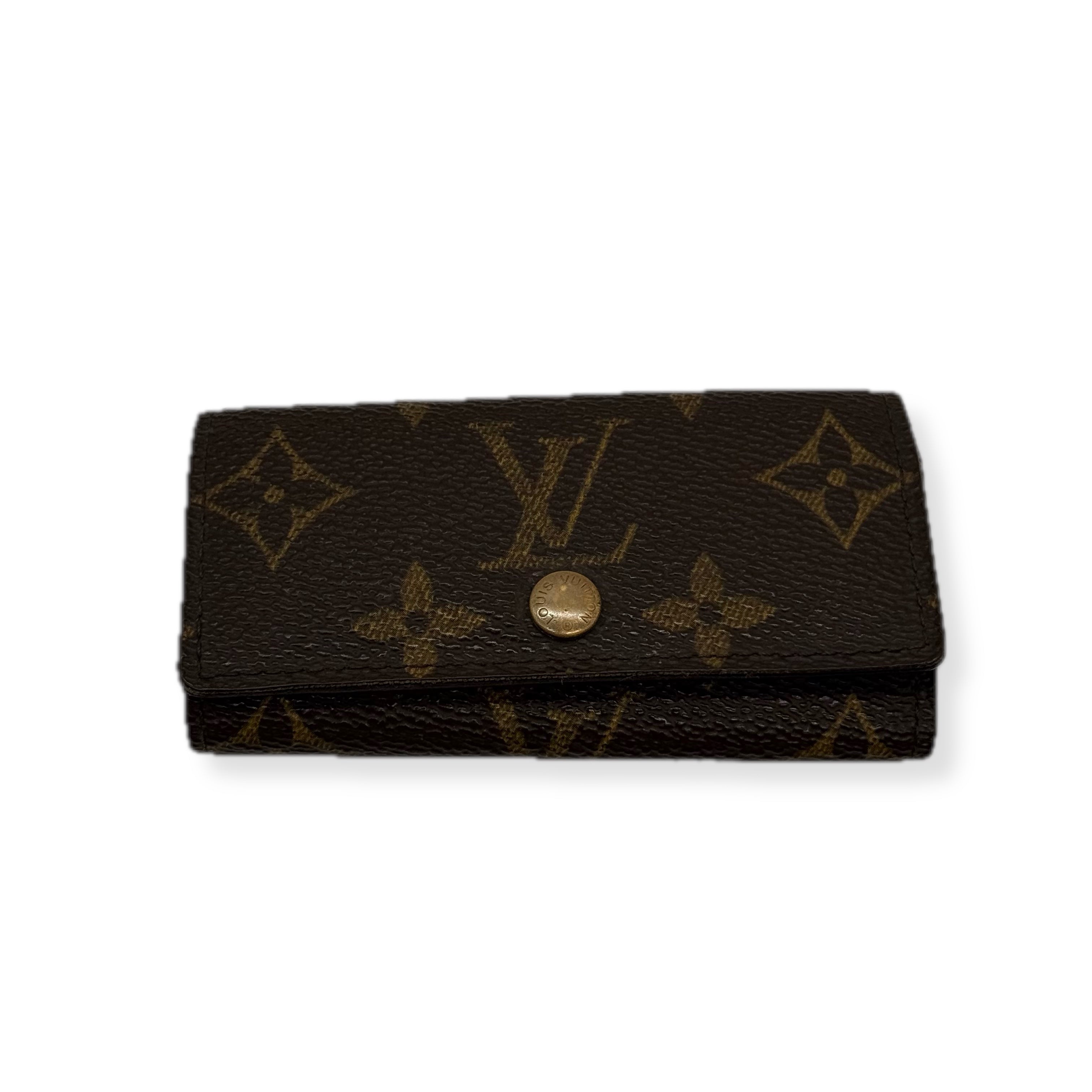LV | Monogram Key Holder Case | Canvas | Gold Hardware