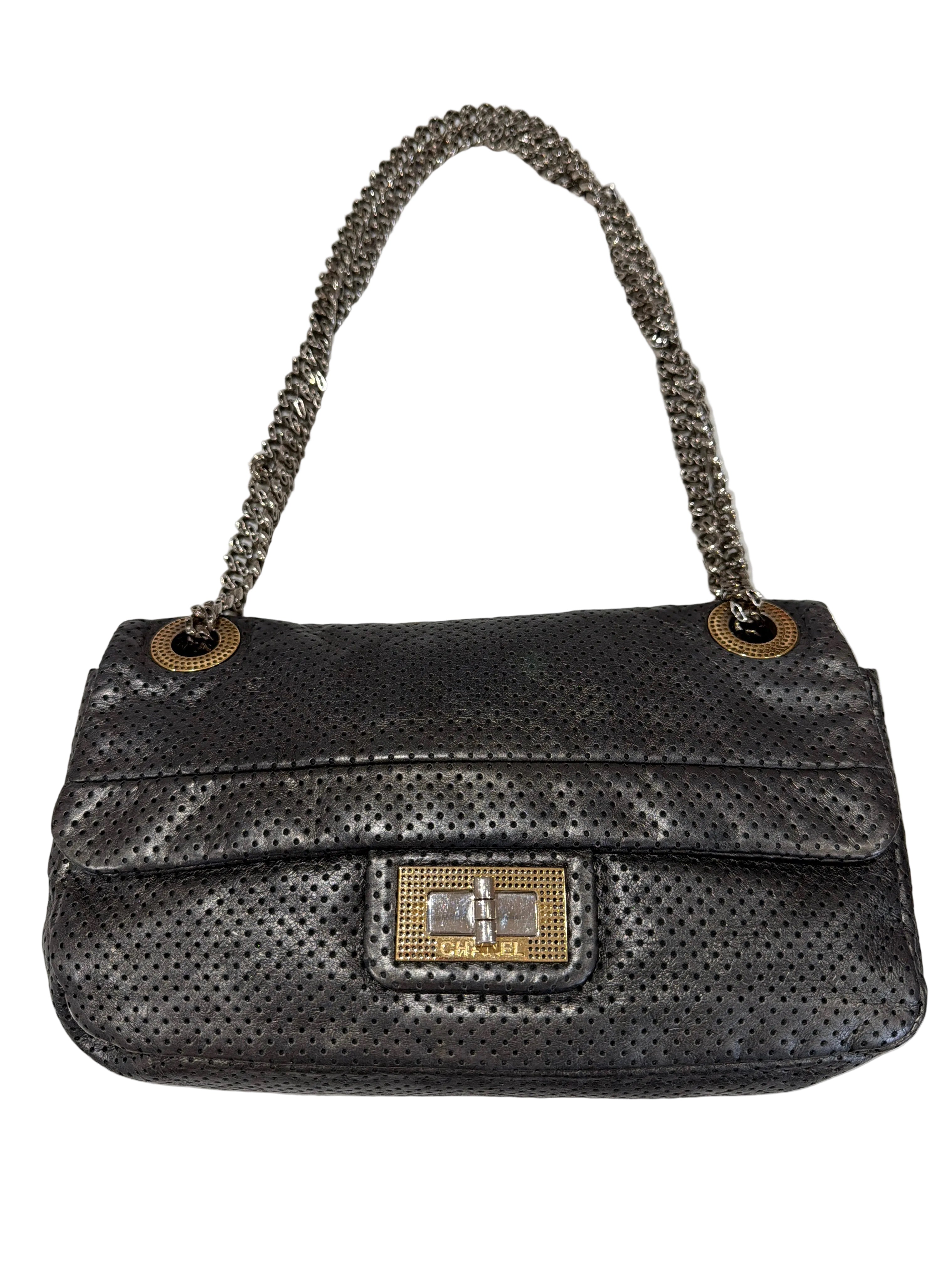 Chanel | 2.55 Perforated Silver - Cons
