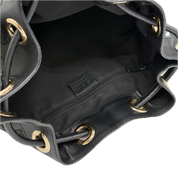 Gucci | Monogram Drawstring Shoulder Bag | Canvas | Gold Hardware