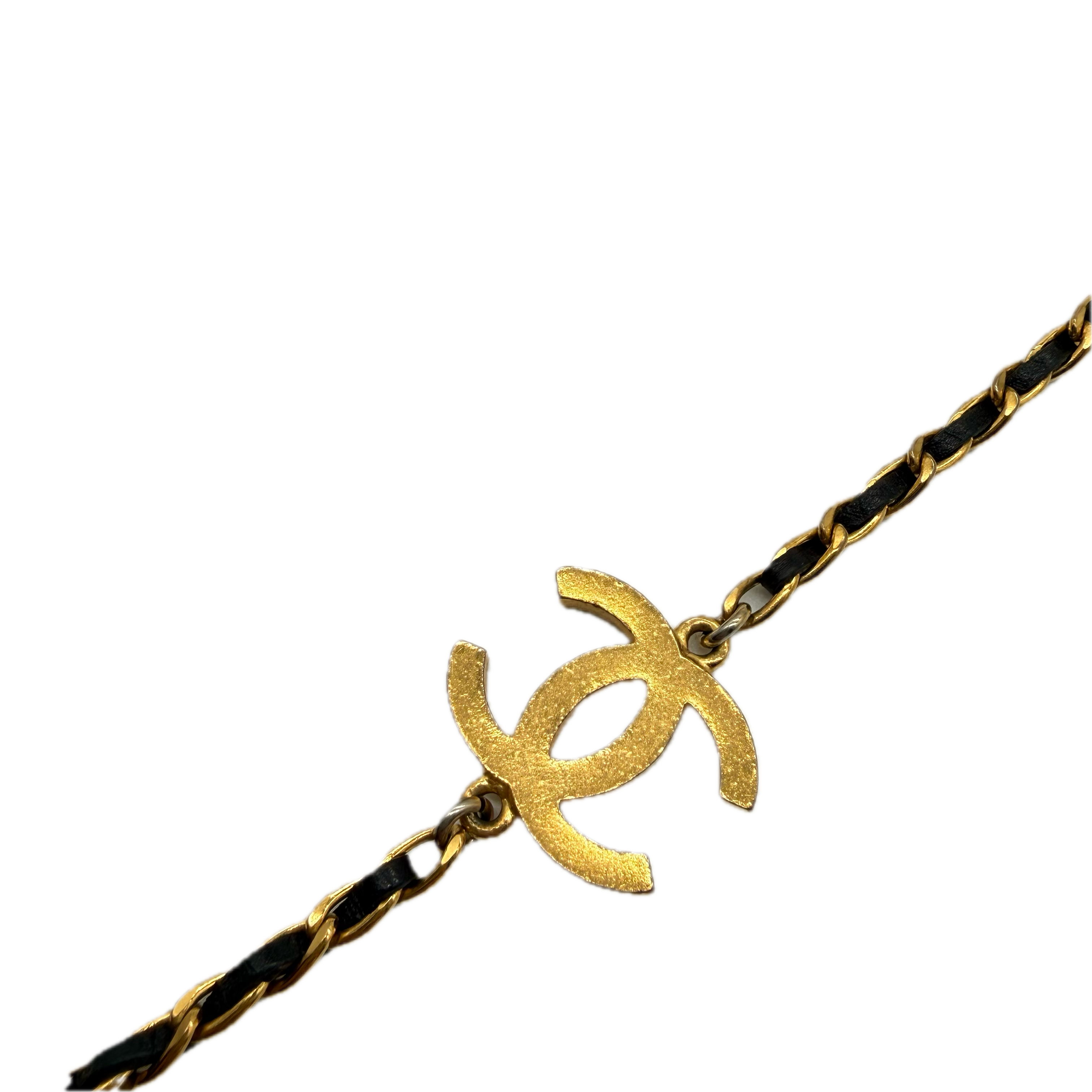 Chanel |  Vintage Long Charm Necklace | Gold Plated