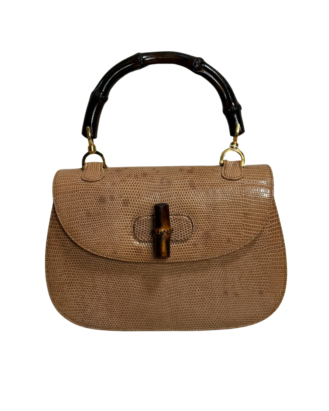 GUCCI 2 WAY BAMBOO HANDBAG