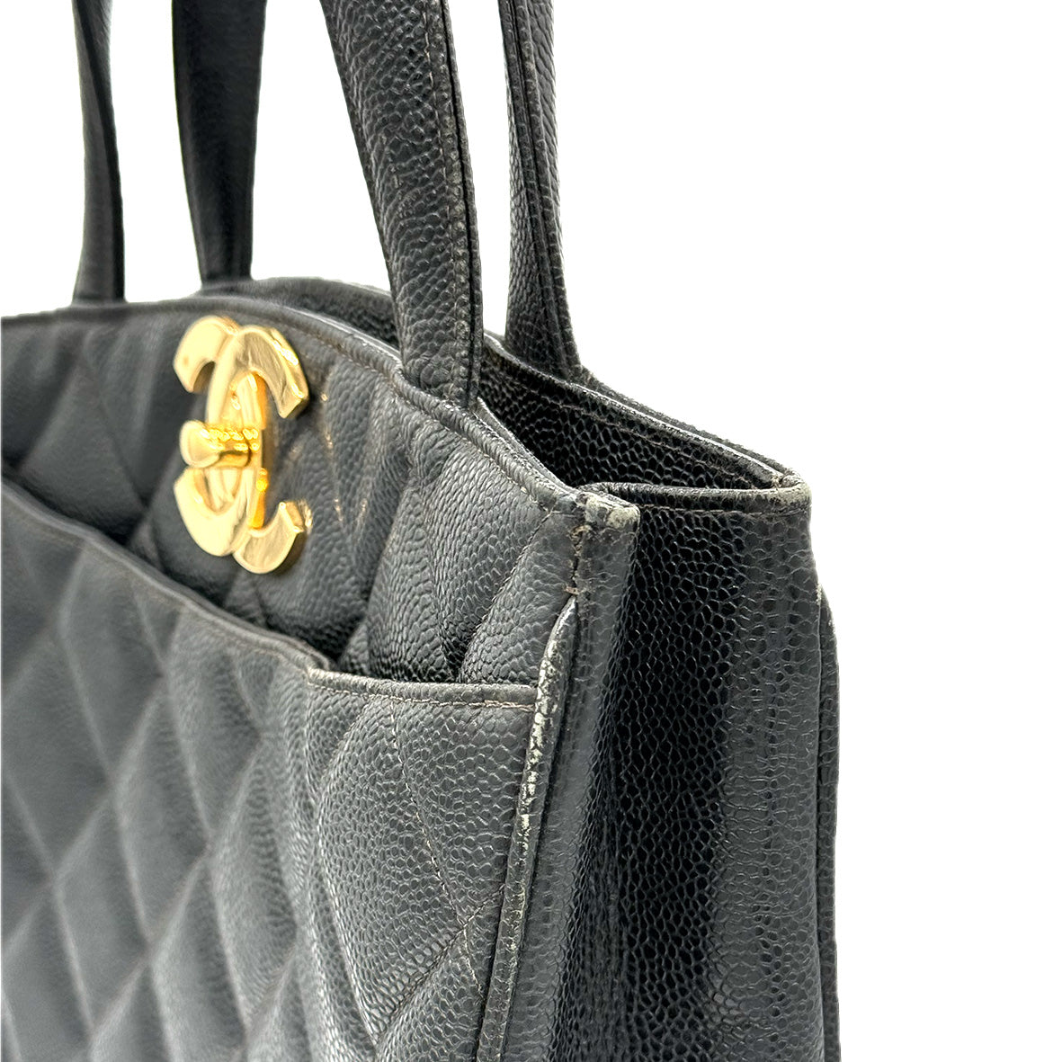 Chanel | Matelasse Tote | Caviar Skin | Gold Hardware