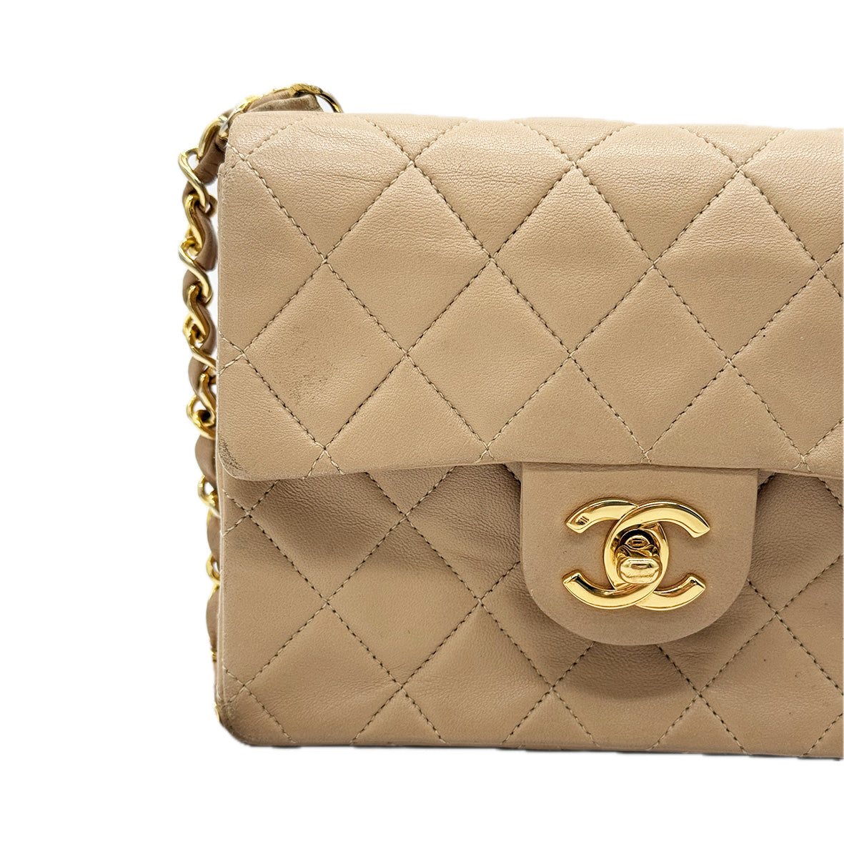 Chanel | Classic Square Mini Flap Bag | Lambskin | Gold Hardware