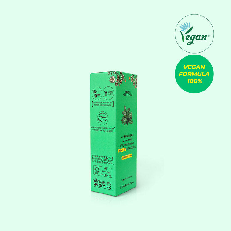 CHOROK CHORONG VEGAN HERB  NON-NANO JEJU PEPPERMINT TONE-UP SUNSCREEN (SPF50+ PA++++)