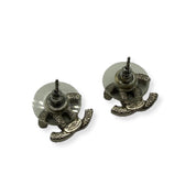 Chanel | CC Stud Earrings | Silver Hardware