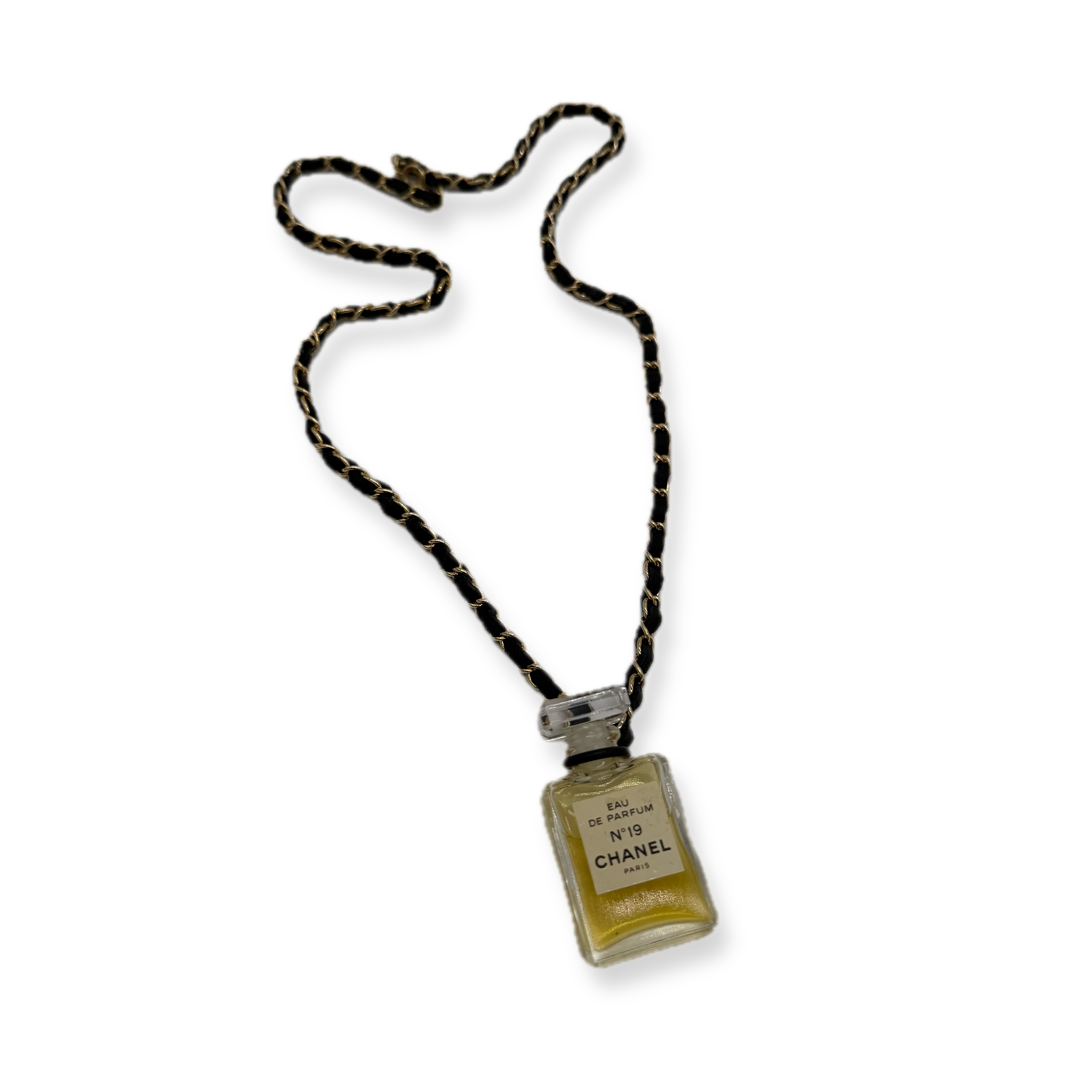 Chanel | No.19 Parfum Necklace | Gold Hardware