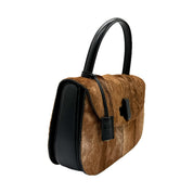 Gucci | Vintage Gucci Pony Hair Top Handle Bag | Pony Hair Leather