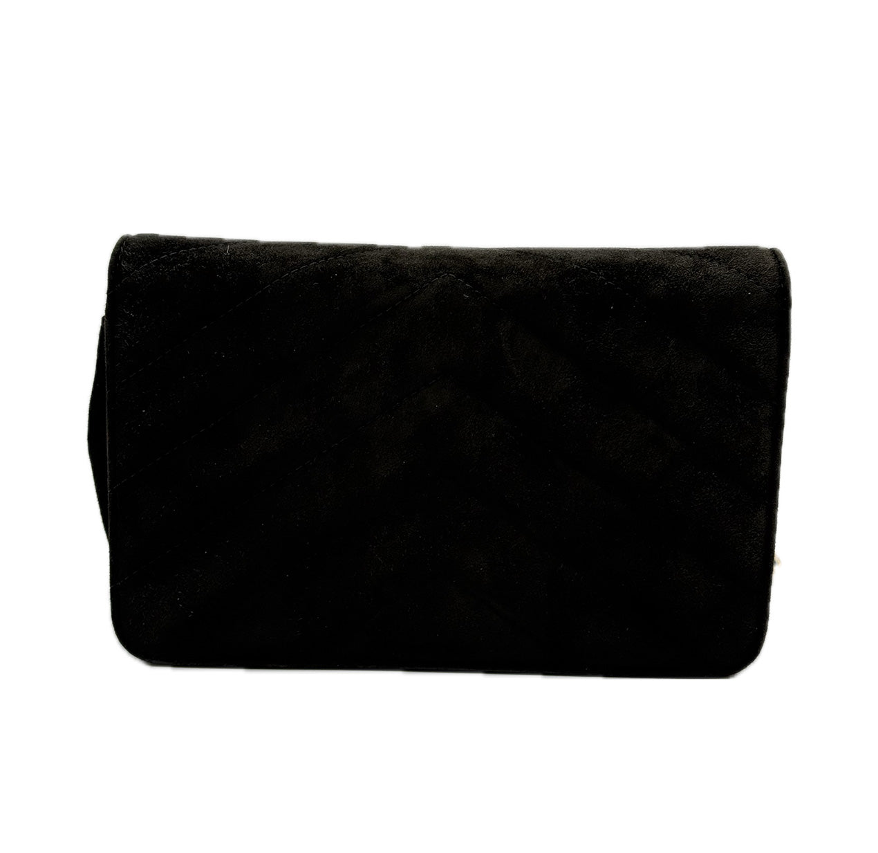 Chanel | Paris-Hamburg CC Button Wallet on Chain | Suede | Gold Hardware