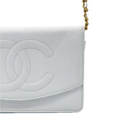 Chanel | Vintage Caviar Wallet on Chain | Caviar Leather | Gold Hardware