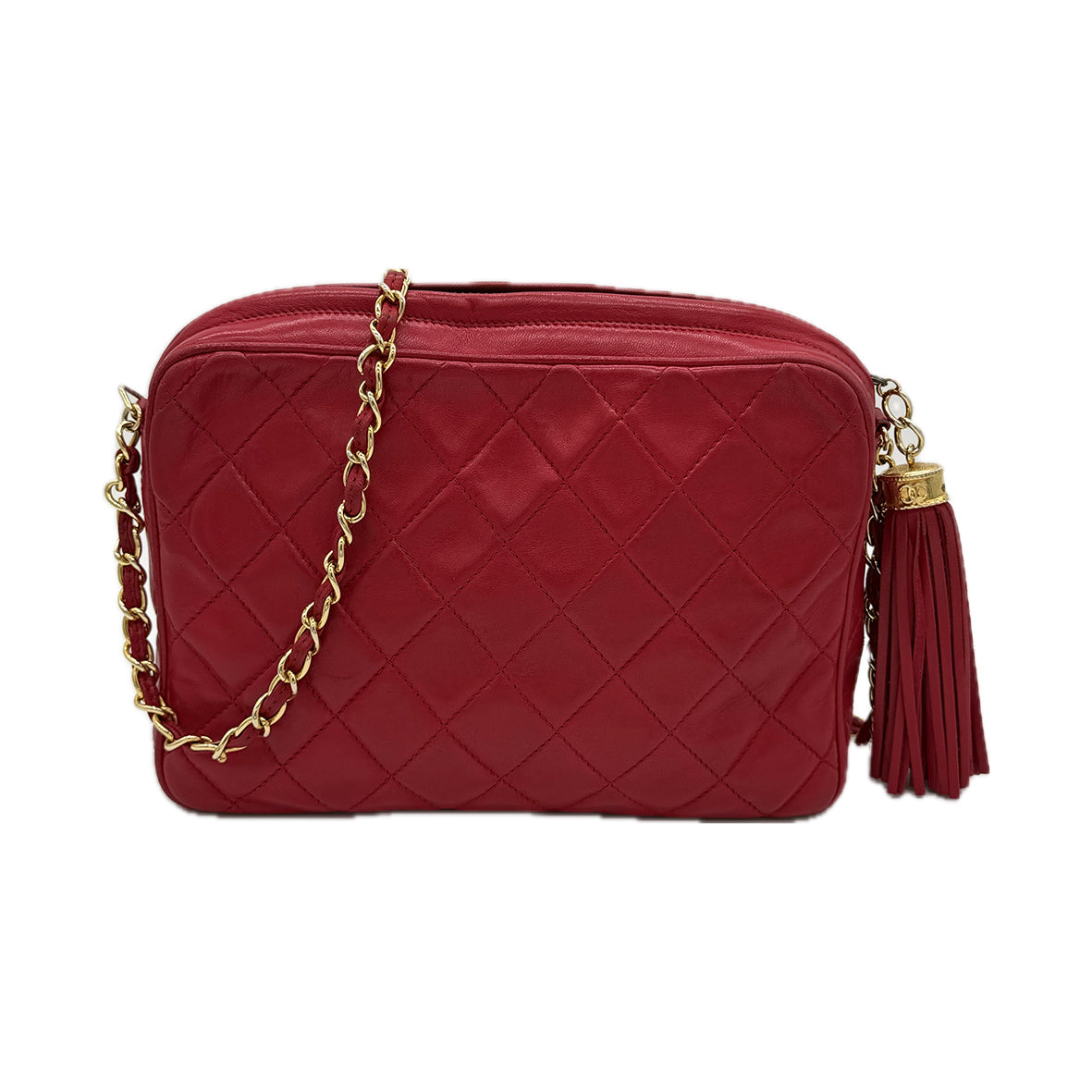 Chanel | Matelasse Fringe Crossbody Bag | Lambskin |Gold Hardware
