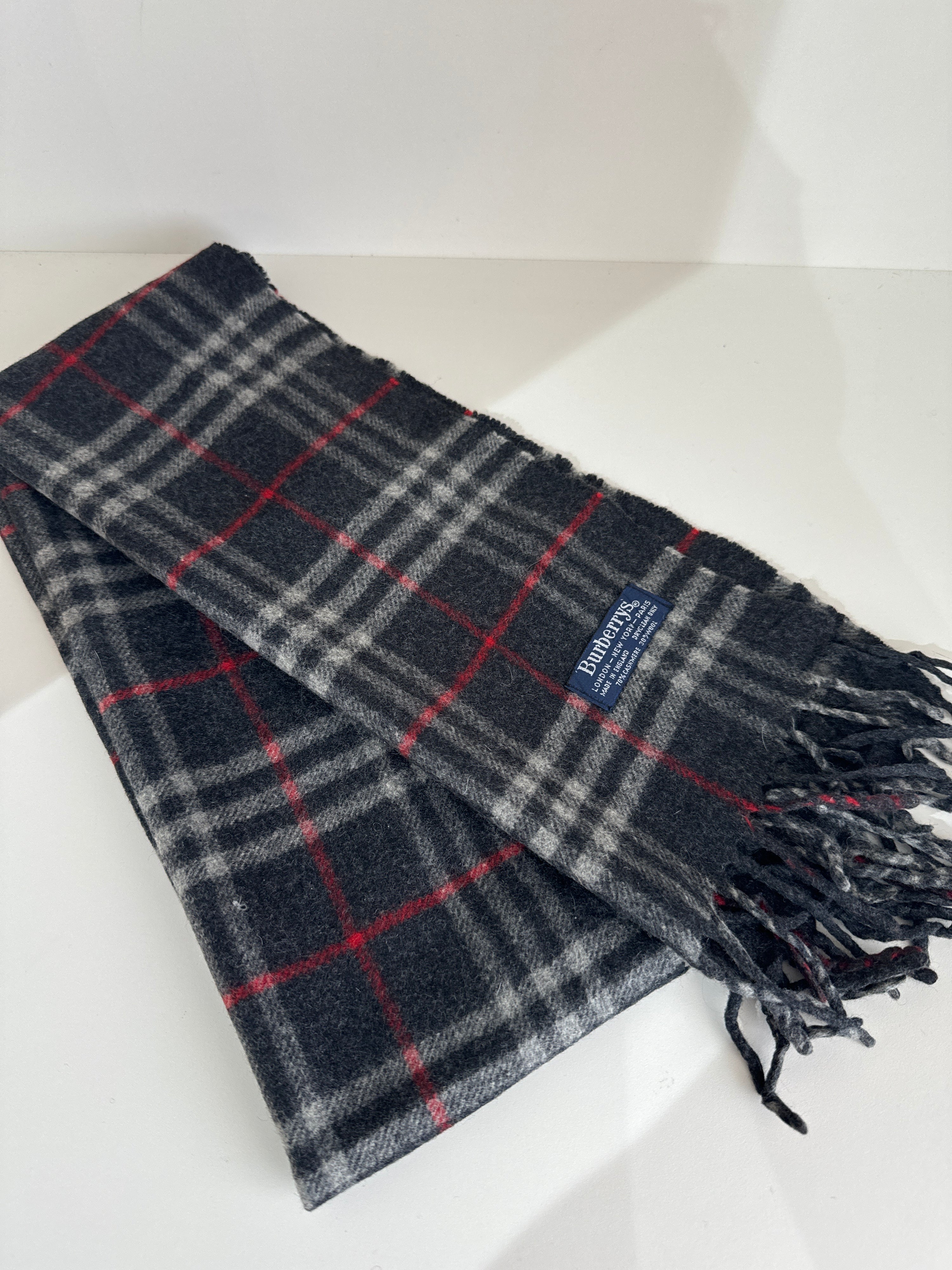 Burberry charcoal scarf