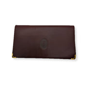 Cartier | Must de Cartier Long Bifold Wallet | Gold Hardware