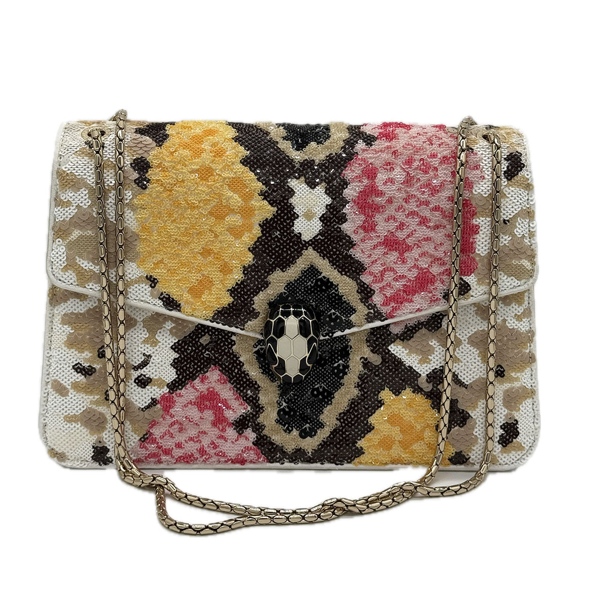 Bvlgari | Serpenti Forever | Sequin Leather | Gold Hardware