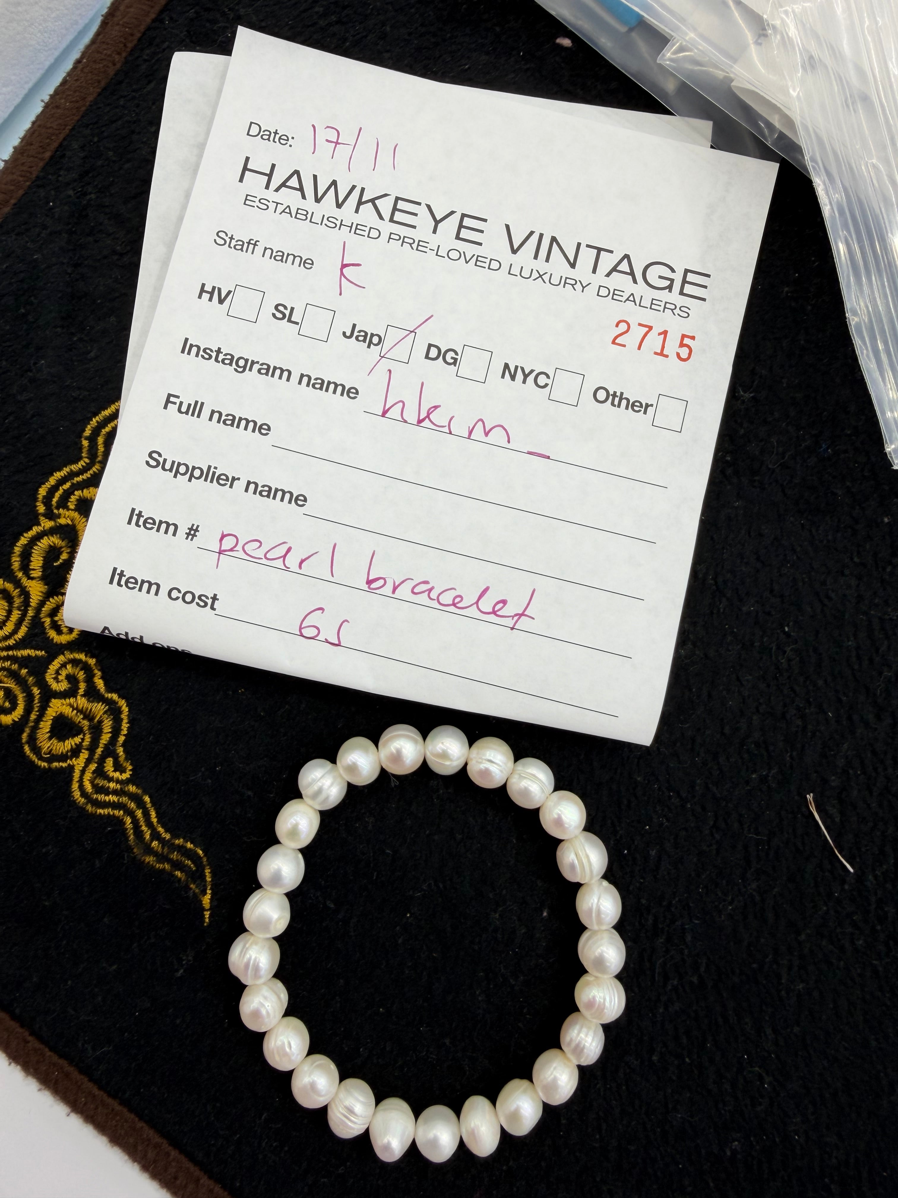 Hkim_ pearl bracelet