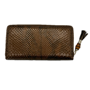 Gucci | Long Zip Wallet | Python Skin | Gold Hardware