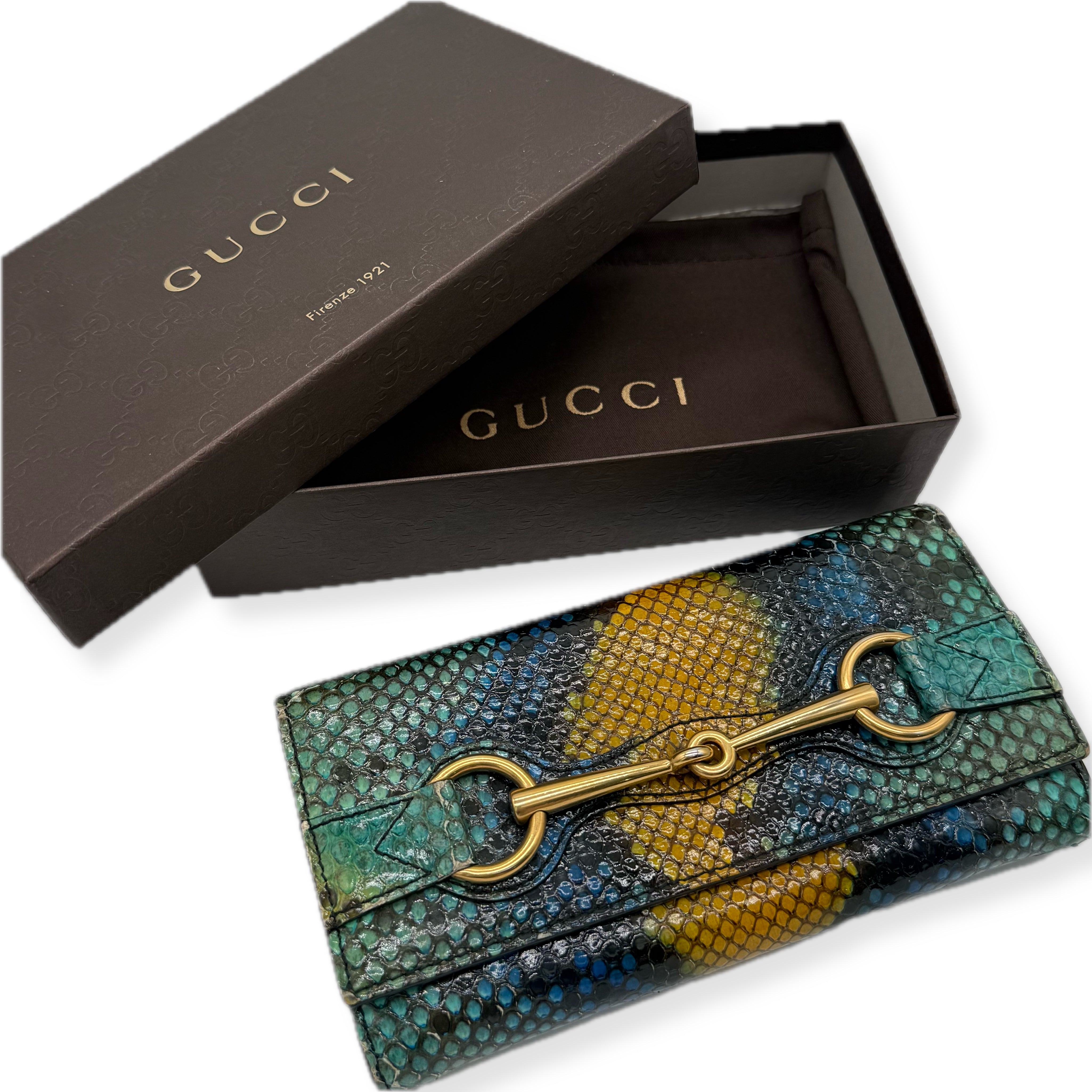 Gucci | Horsebit Wallet | Python Skin