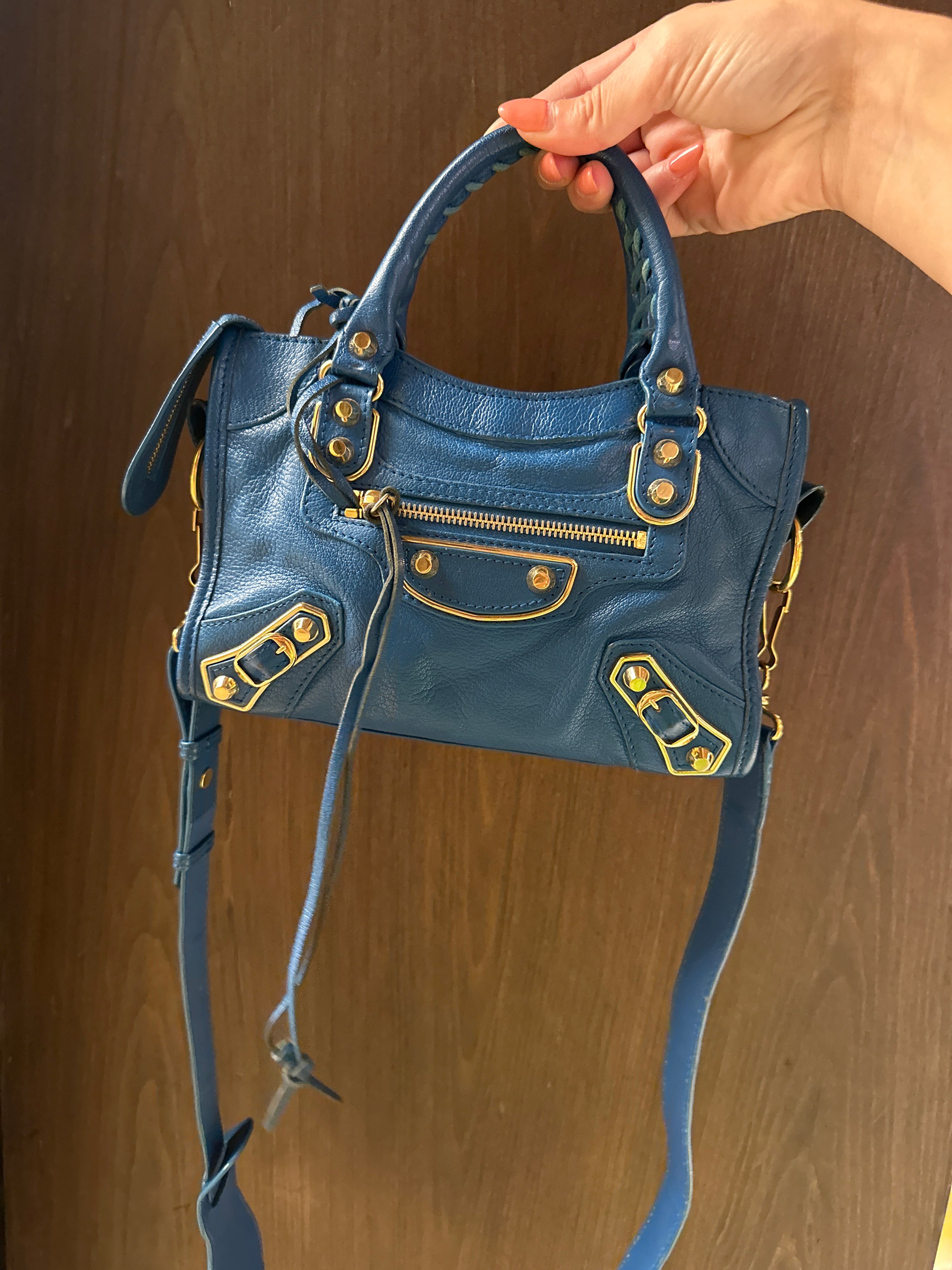 Balenciaga mini blue