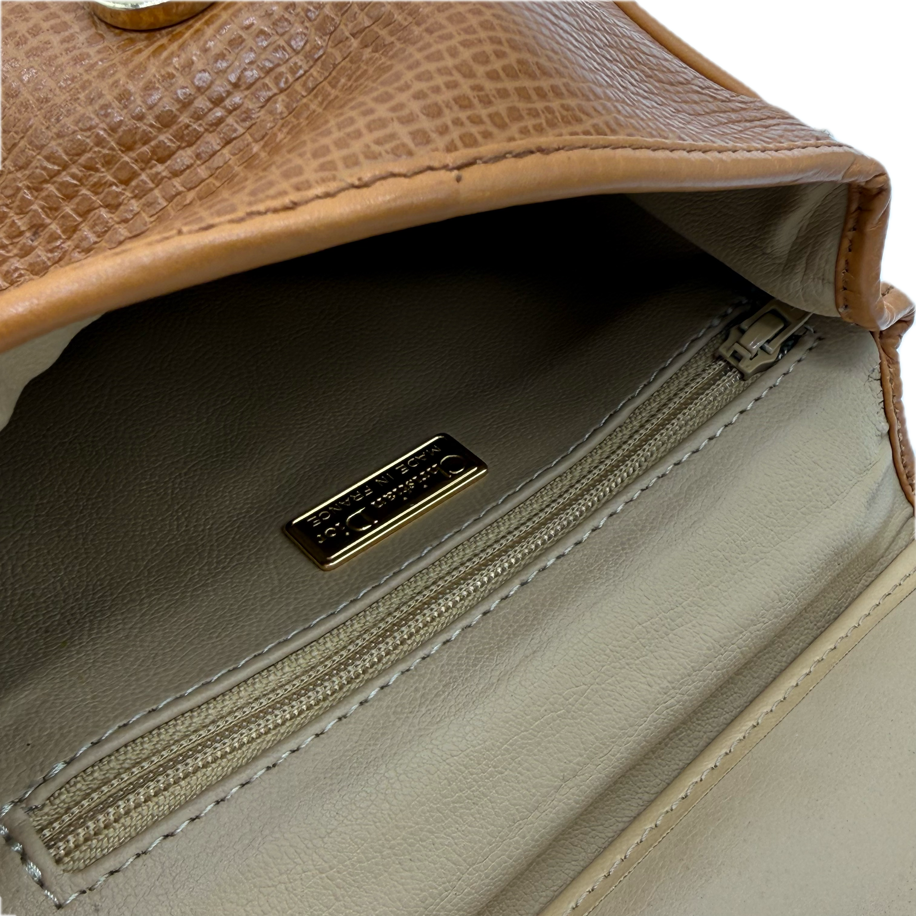 Christian Dior | Vintage CD Logo Handbag | Leather | Gold Hardware