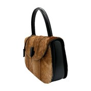Gucci | Vintage Gucci Pony Hair Top Handle Bag | Pony Hair Leather