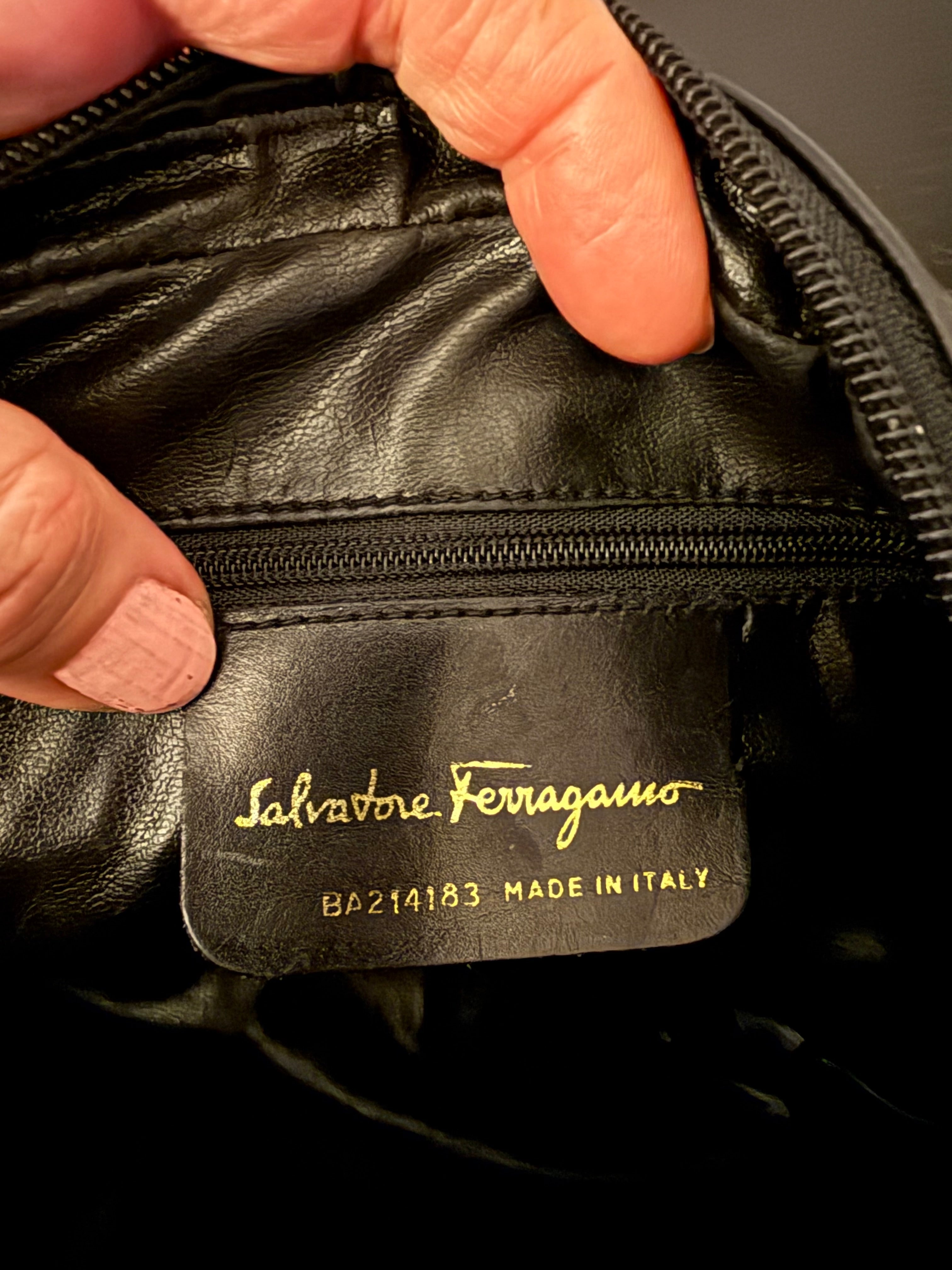 Ferragamo black crossbody bag