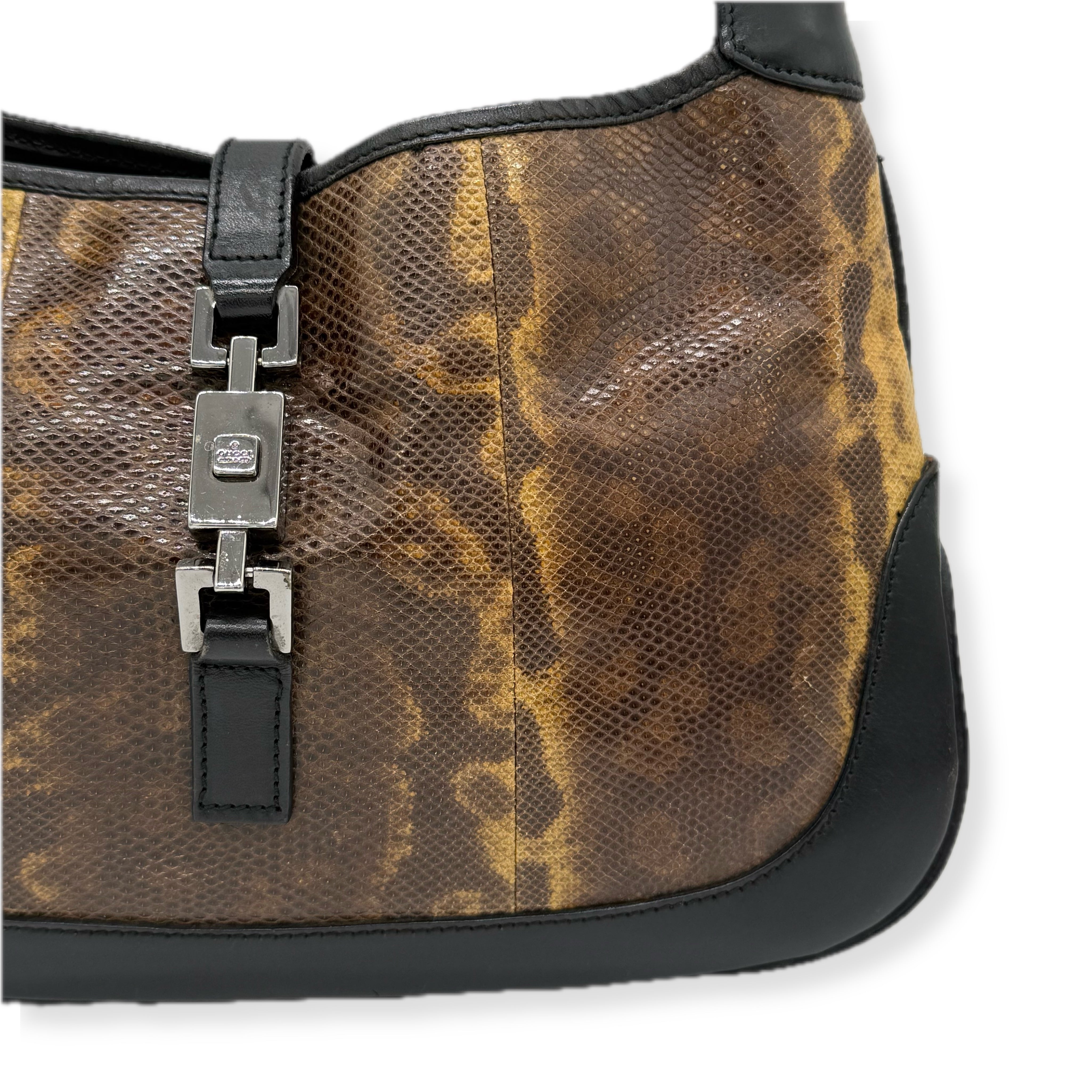 Gucci | Jackie Shoulder Bag | Python | Silver Hardware