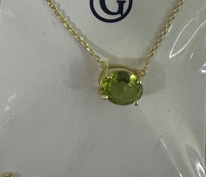 Halatodry peridot necklace
