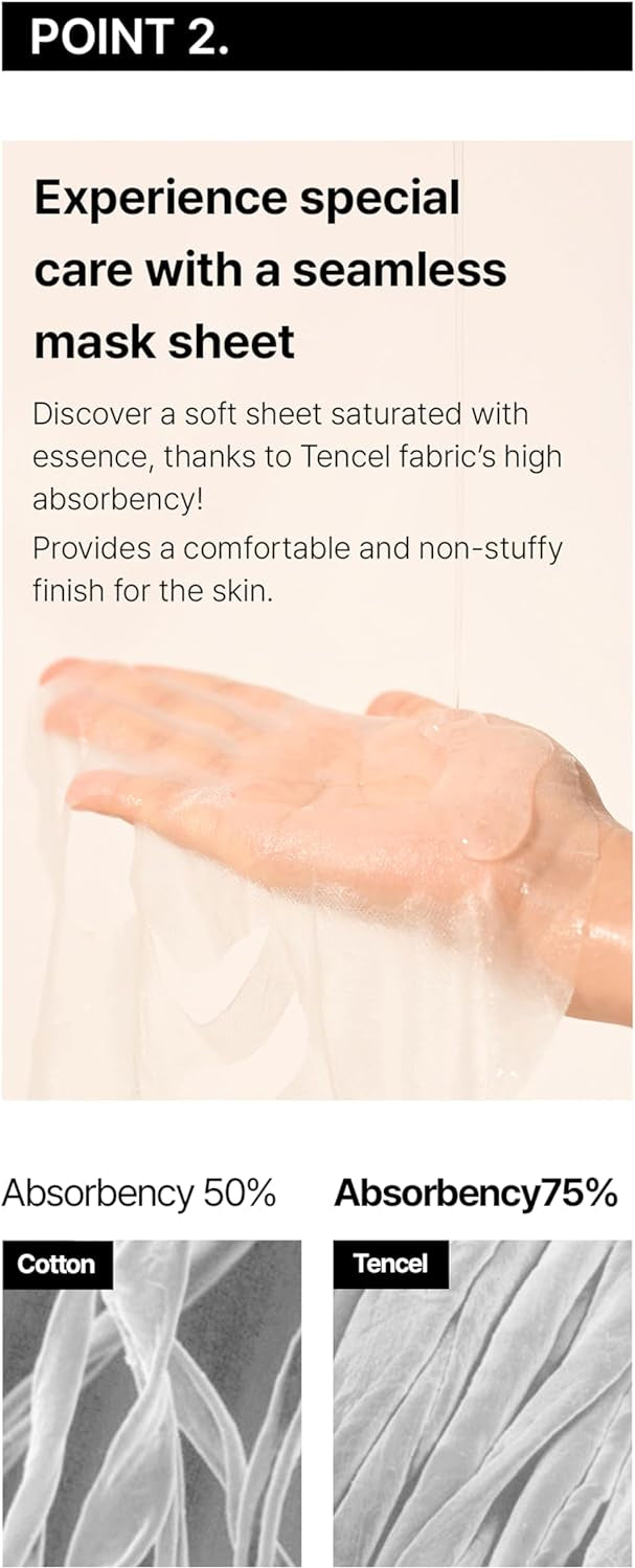 Brightening & Even Tone Facial Mask with Niacinamide - Visibly Radiant Complexion Daily Gentle Care for All Skin Types Korean Skincare 5 Sheets Per Box, 30g Each