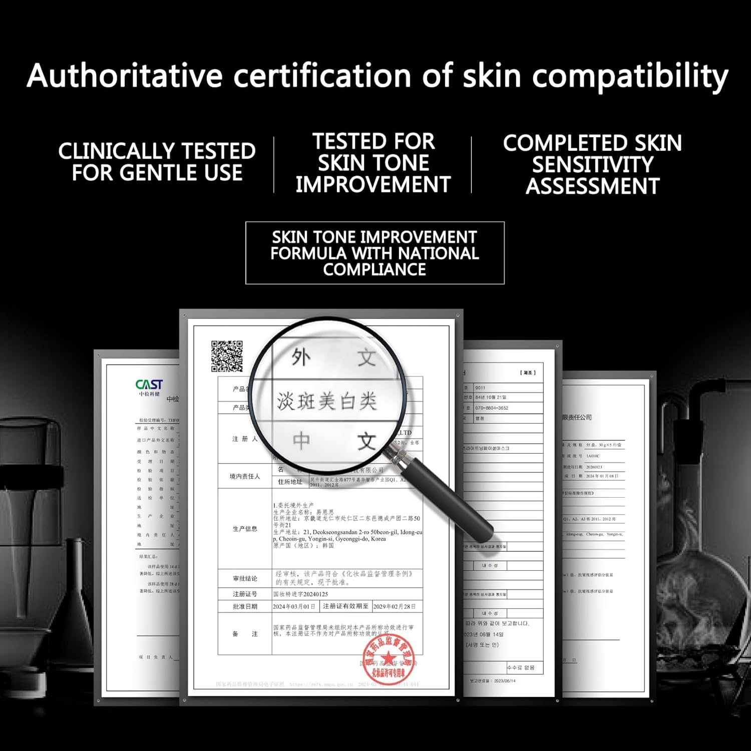 Brightening & Even Tone Facial Mask with Niacinamide - Visibly Radiant Complexion Daily Gentle Care for All Skin Types Korean Skincare 5 Sheets Per Box, 30g Each