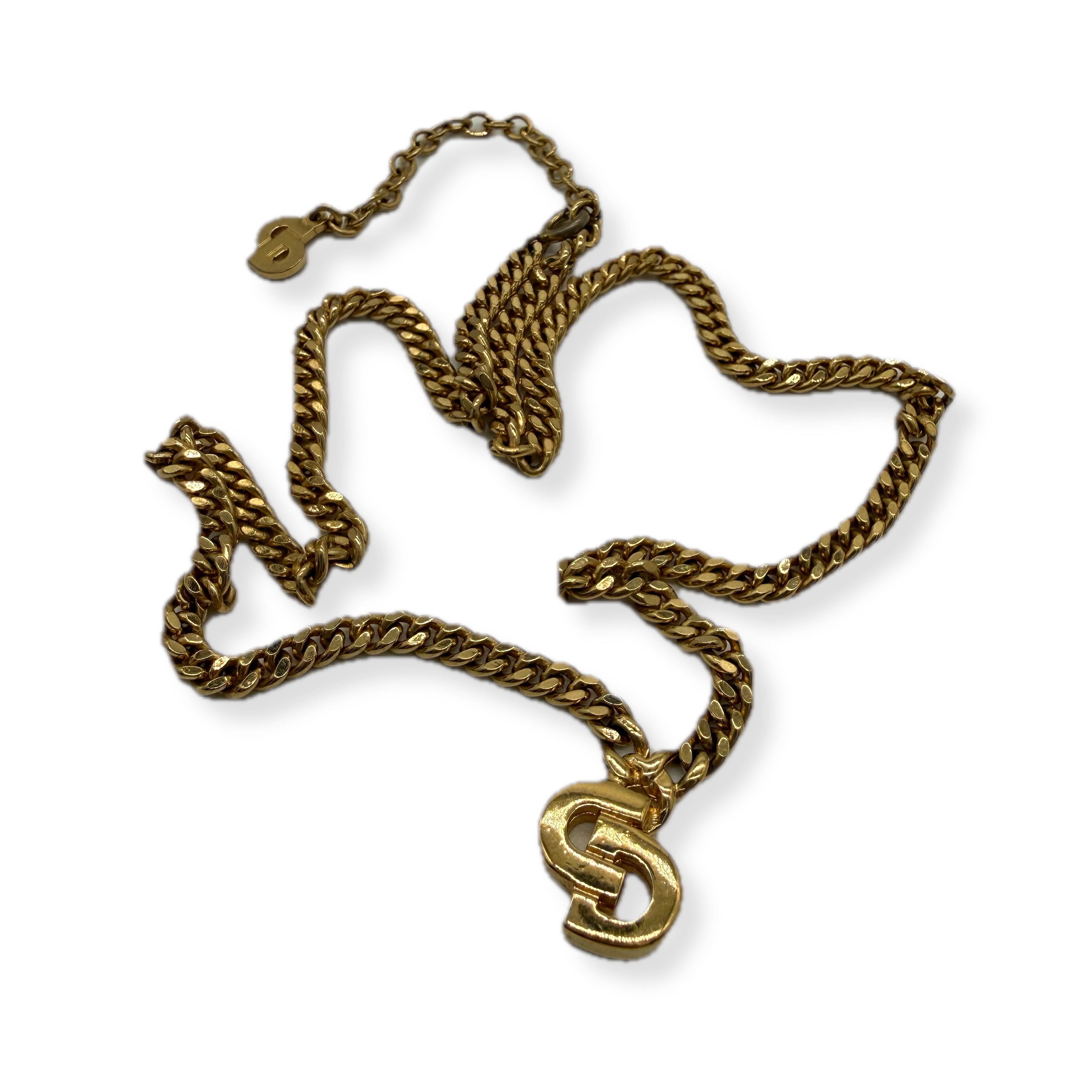 Dior | CD Logo Necklace | Gold Hardware
