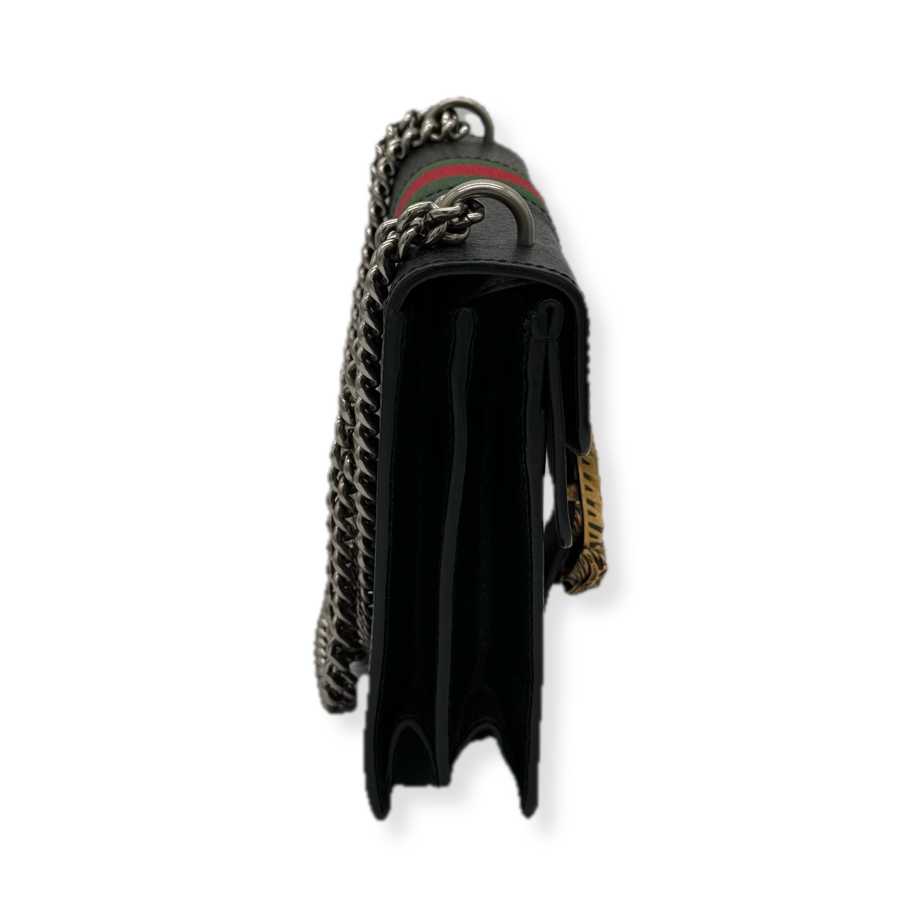 Gucci | Dionysus Shoulder Bag | Leather | Gunmetal Hardware