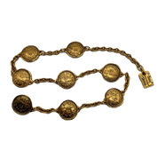 Chanel | Vintage Rue Cambon Medallion Chain Belt | Gold Plated
