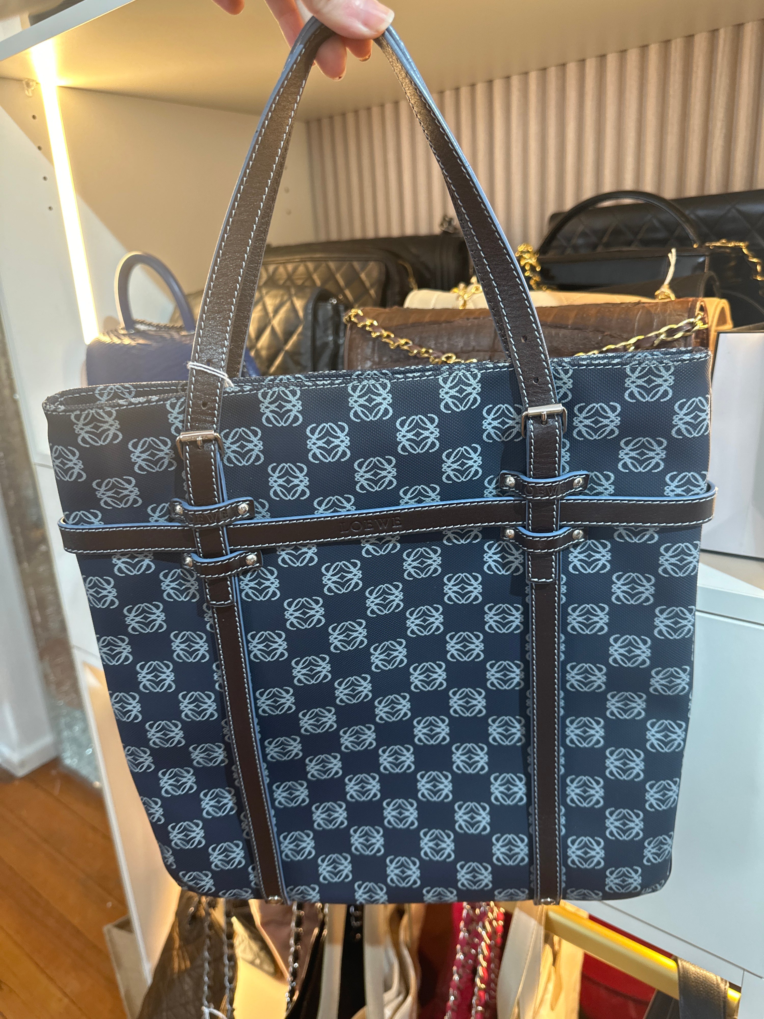 Loewe Navy Tote