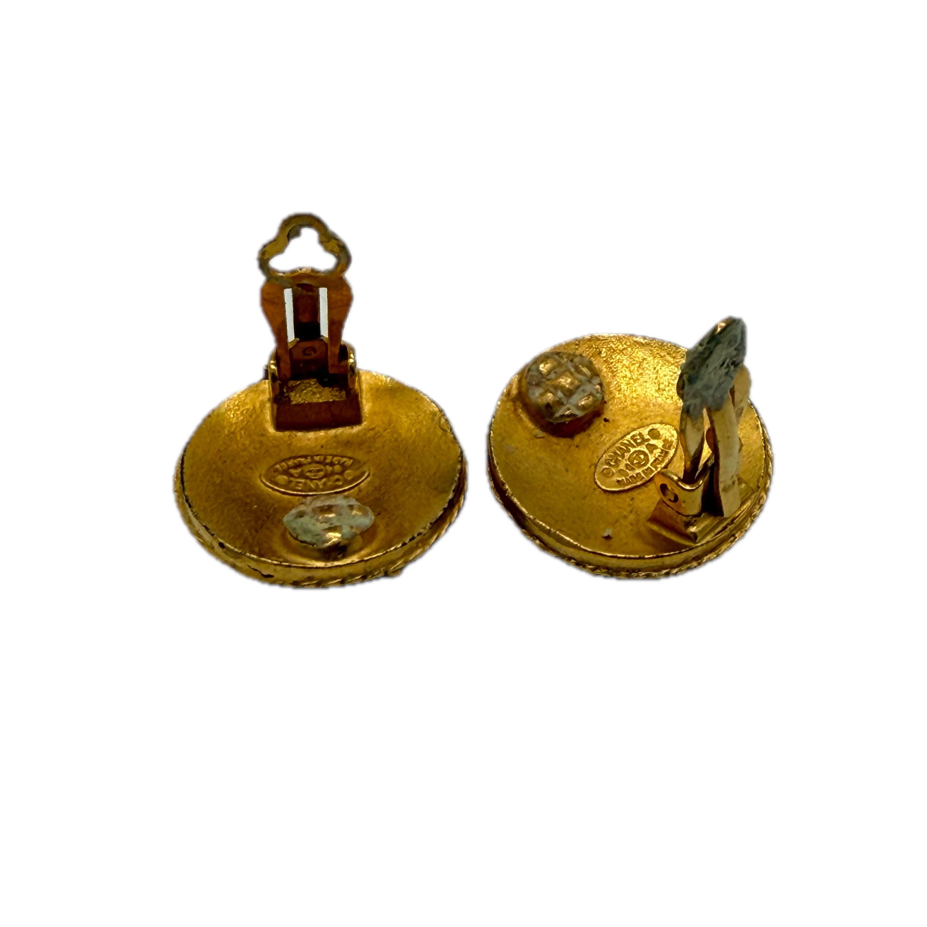 Chanel | CC Logo Clip-on Earrings | Gold Plated