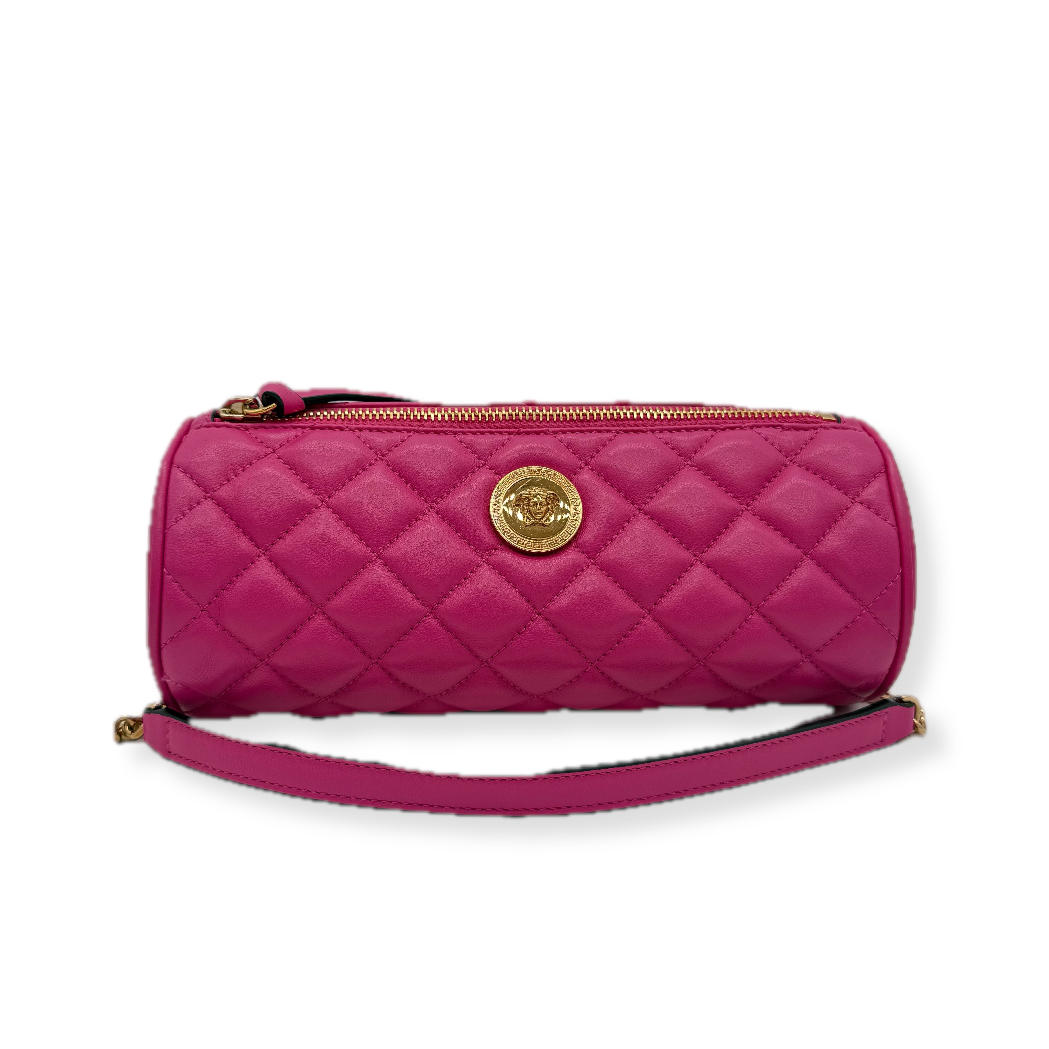 Versace | Pink Pochette | Leather | Gold Hardware