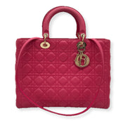 Christian Dior | Lady Dior Handbag | Leather | Gold Hardware