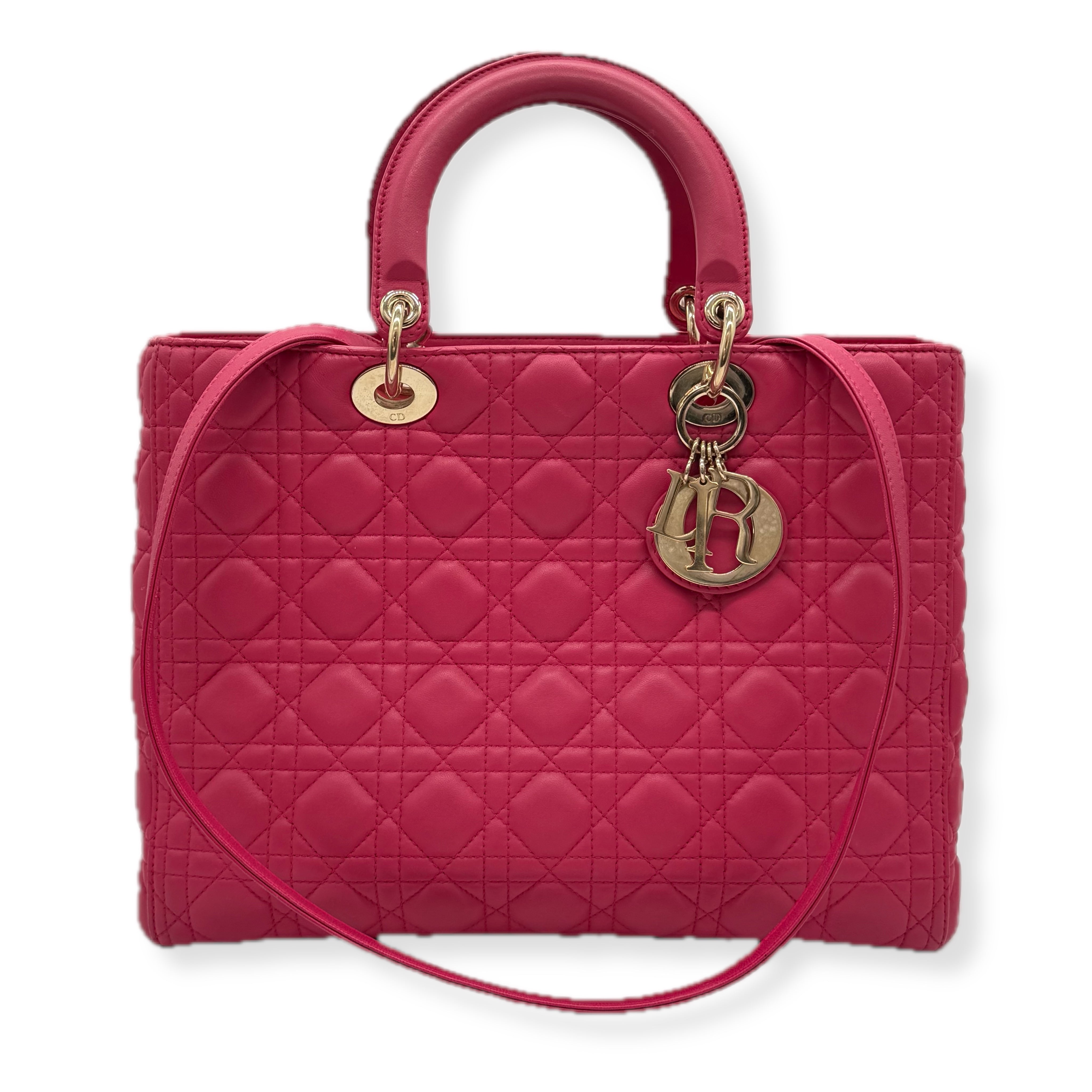 Christian Dior | Lady Dior Handbag | Leather | Gold Hardware