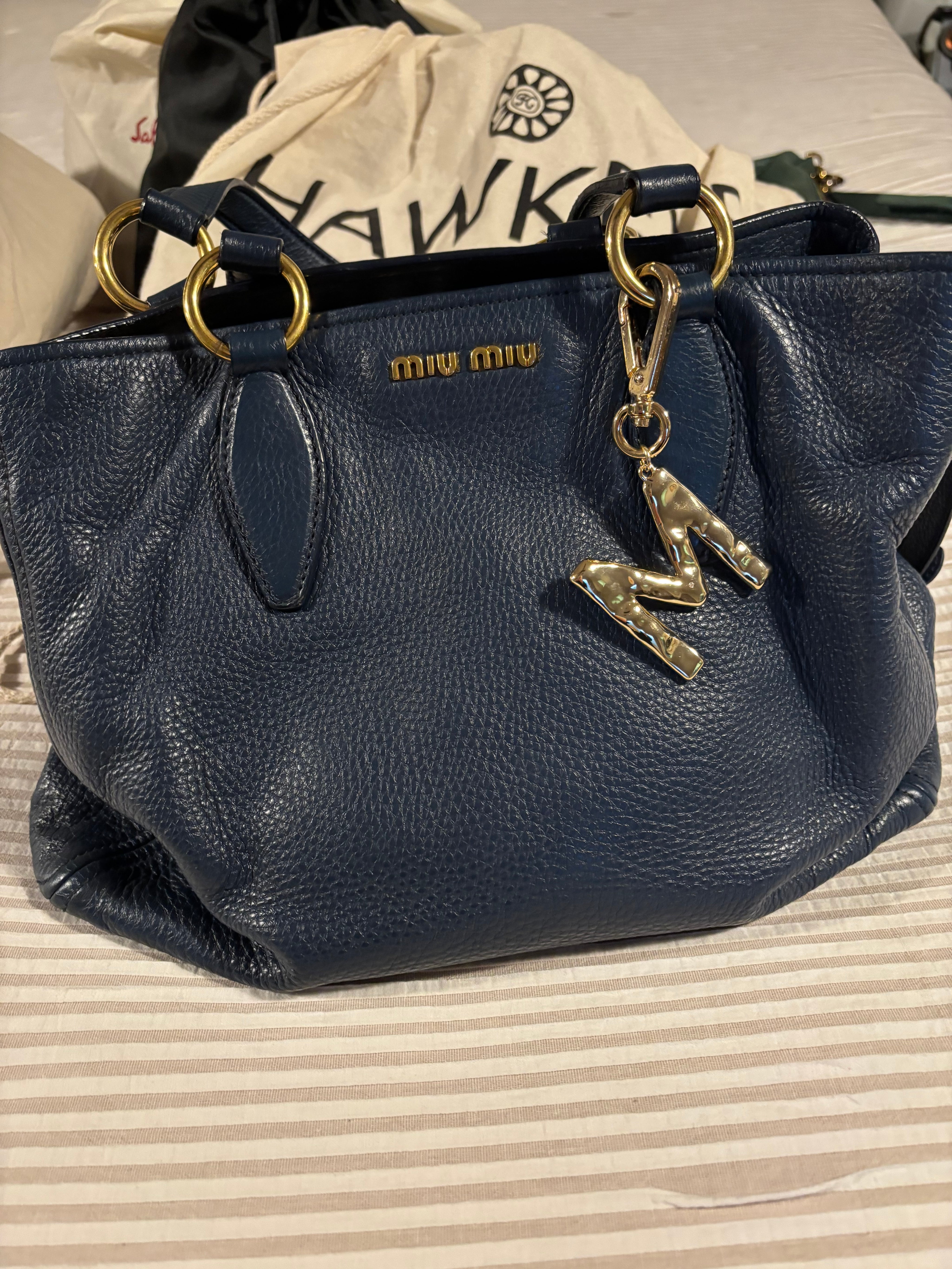 Mui mui navy crossbody